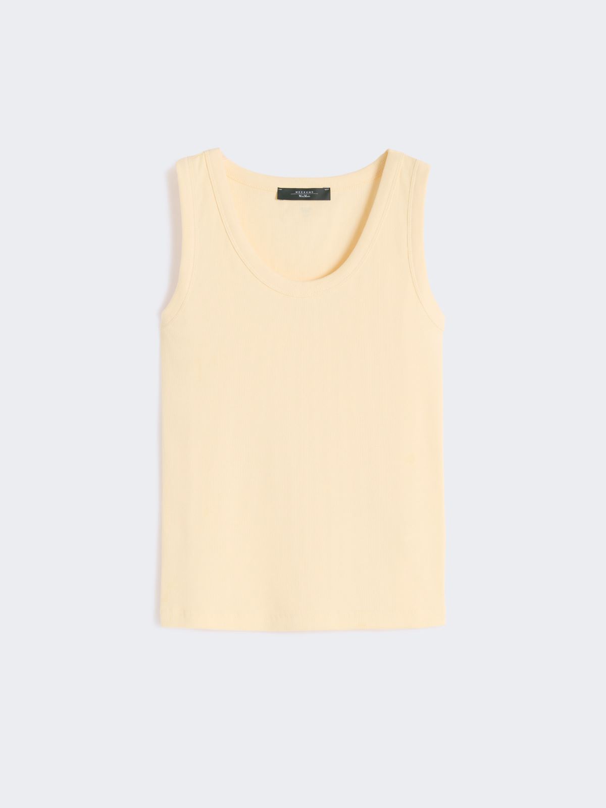Stretch cotton top - LIGHT YELLOW - Weekend - 5