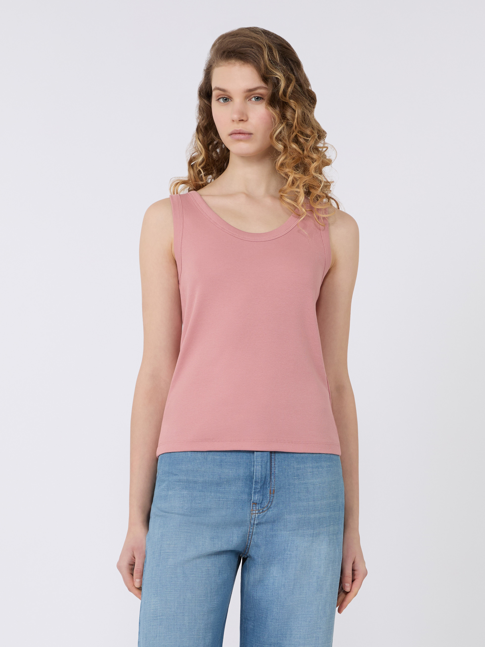 Stretch cotton top - ANTIQUE ROSE - Weekend Max Mara - 2