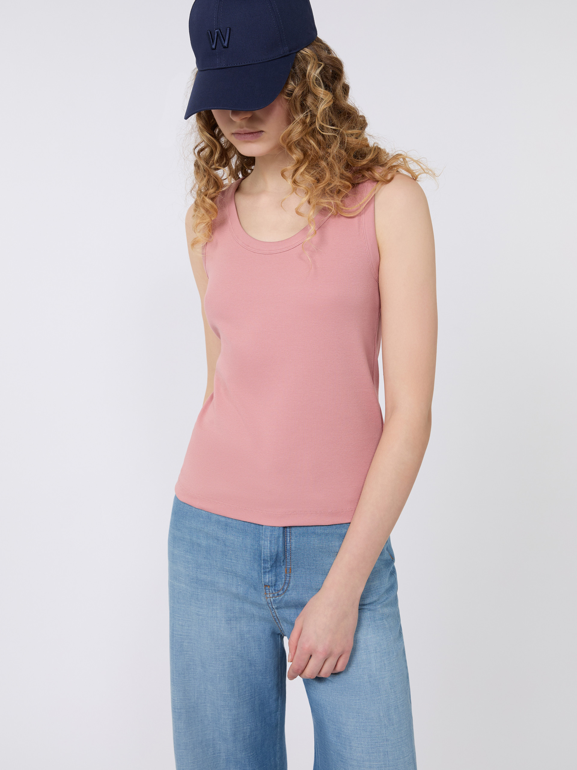 Stretch cotton top - ANTIQUE ROSE - Weekend Max Mara - 4