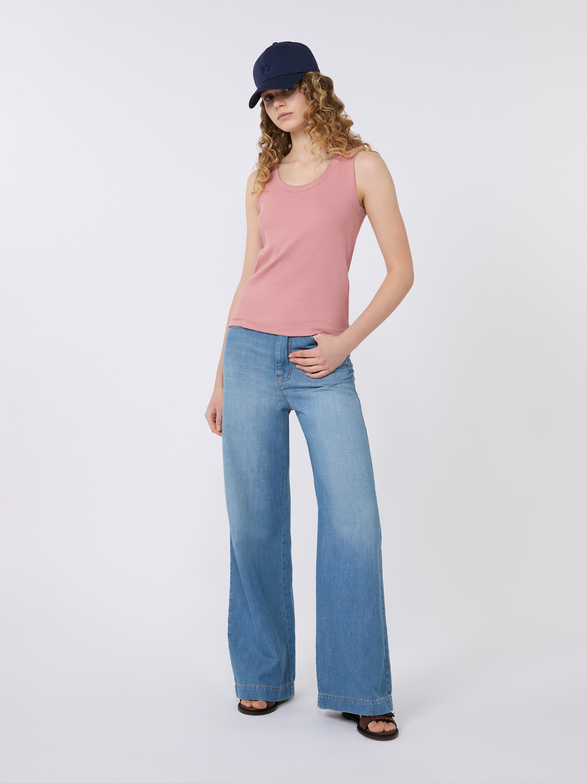 Stretch cotton top - ANTIQUE ROSE - Weekend Max Mara