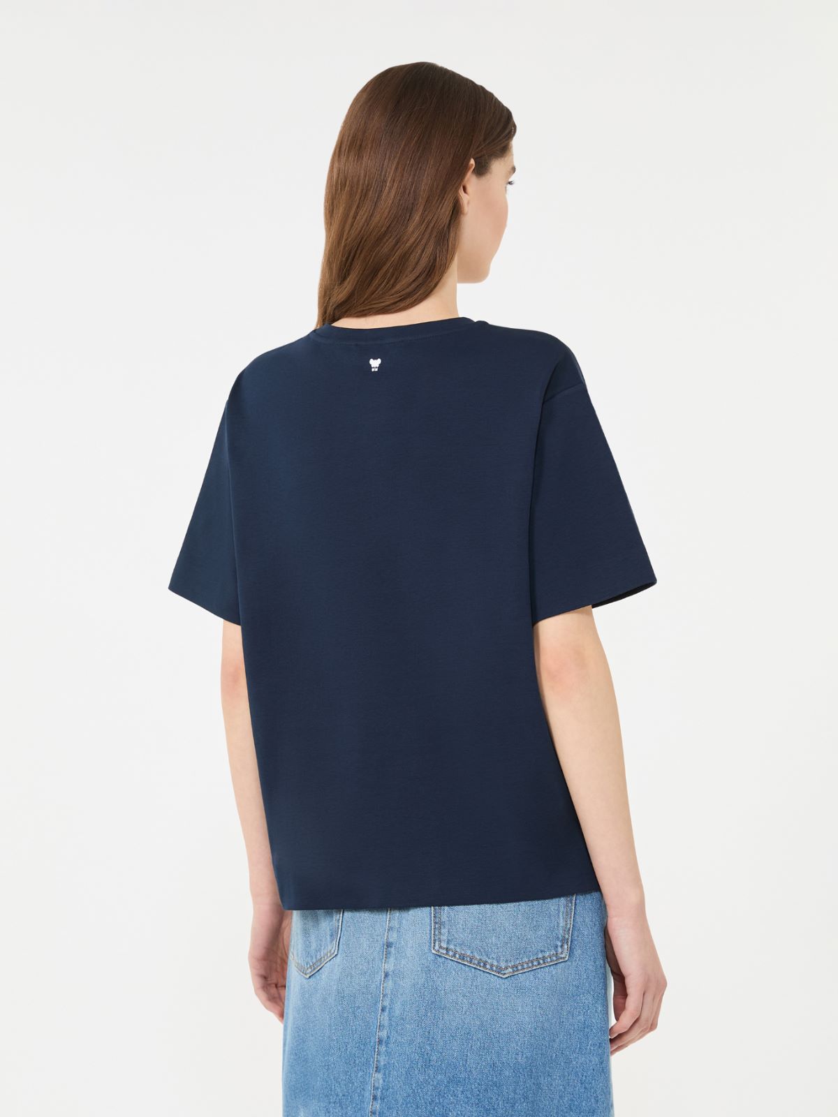 Jersey boxy T-shirt - NAVY - Weekend - 3