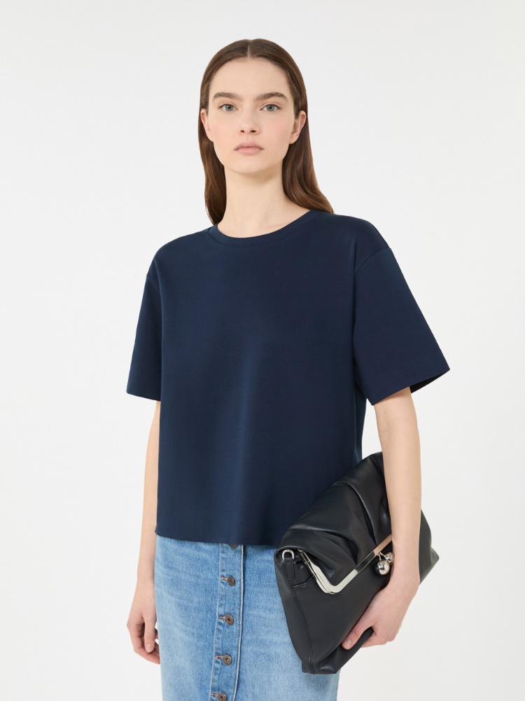 Jersey boxy T-shirt - NAVY - Weekend