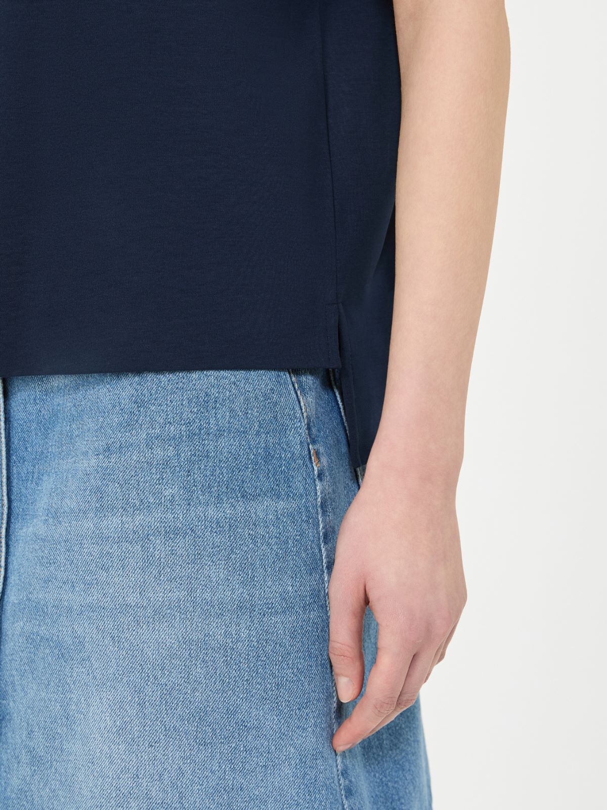 Jersey boxy T-shirt - NAVY - Weekend - 5