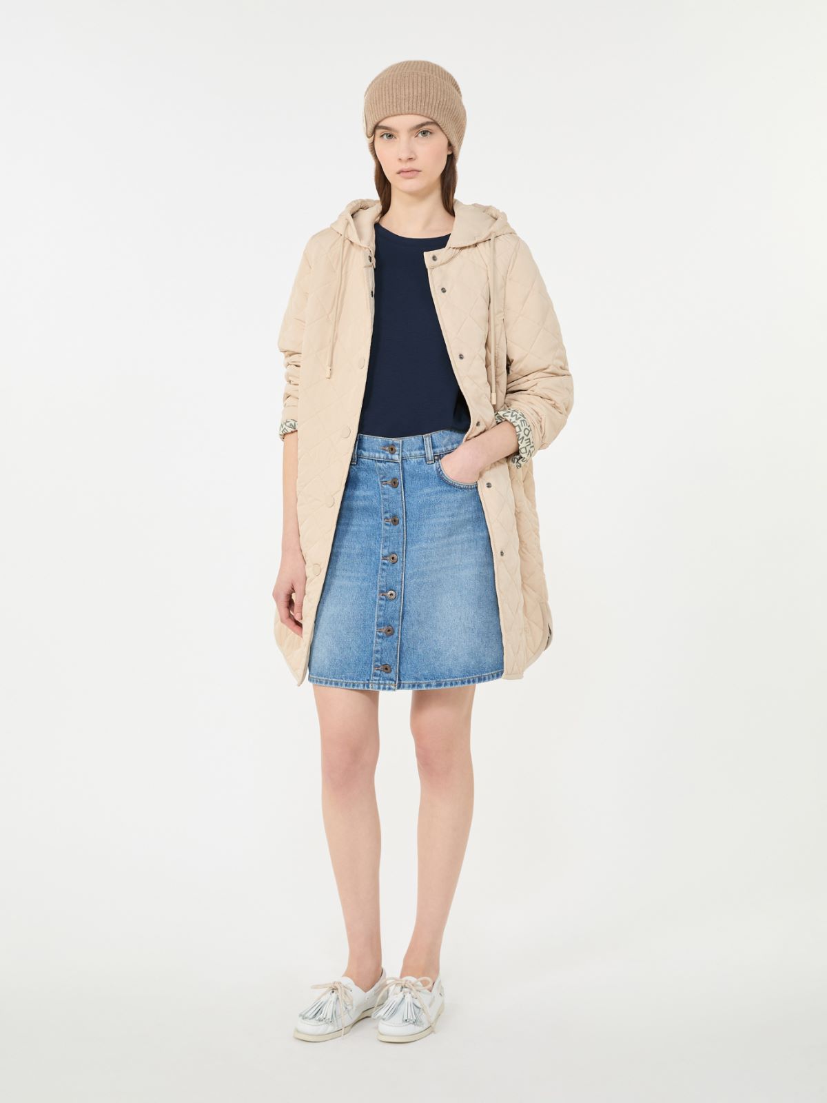 Jersey boxy T-shirt - NAVY - Weekend