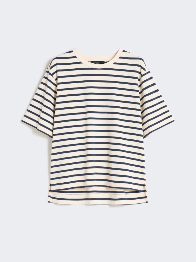 T-shirt in jersey di cotone - ECRU - Weekend - 7