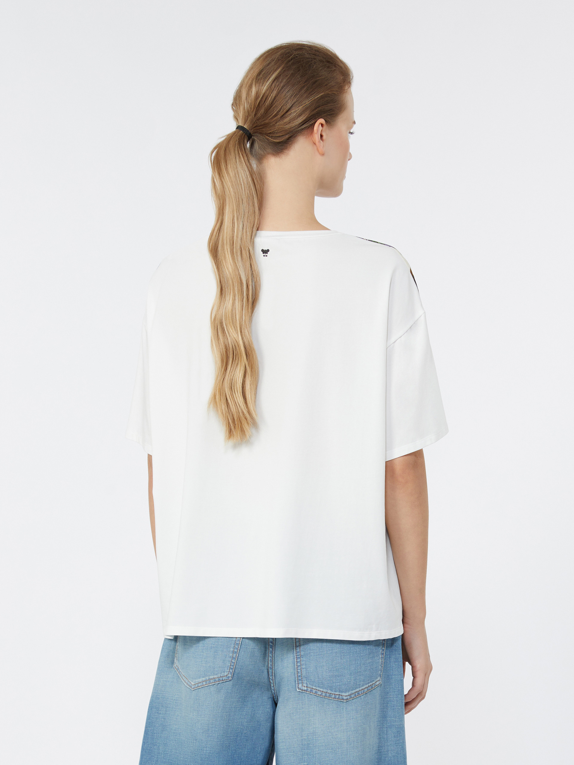 Printed silk and stretch cotton jersey T-shirt - MULTICOLOUR - Weekend Max Mara - 3