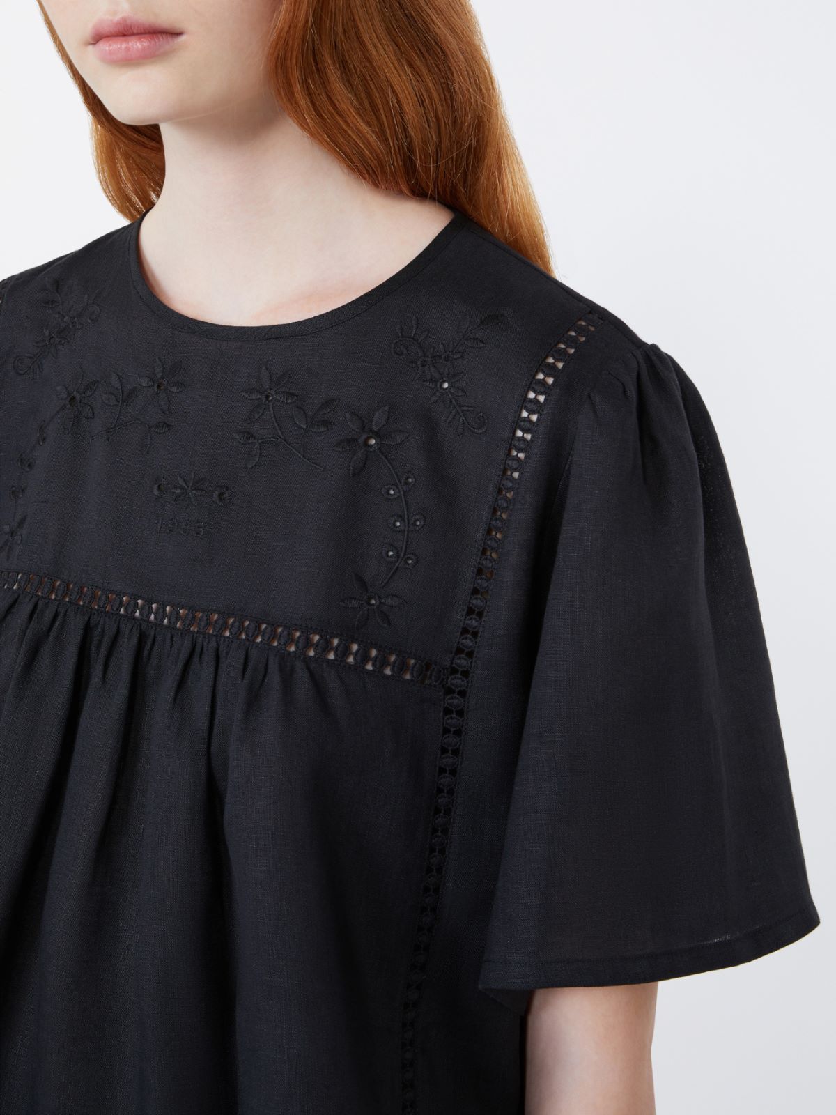 Linen canvas and stretch jersey top - Weekend Max Mara - 5