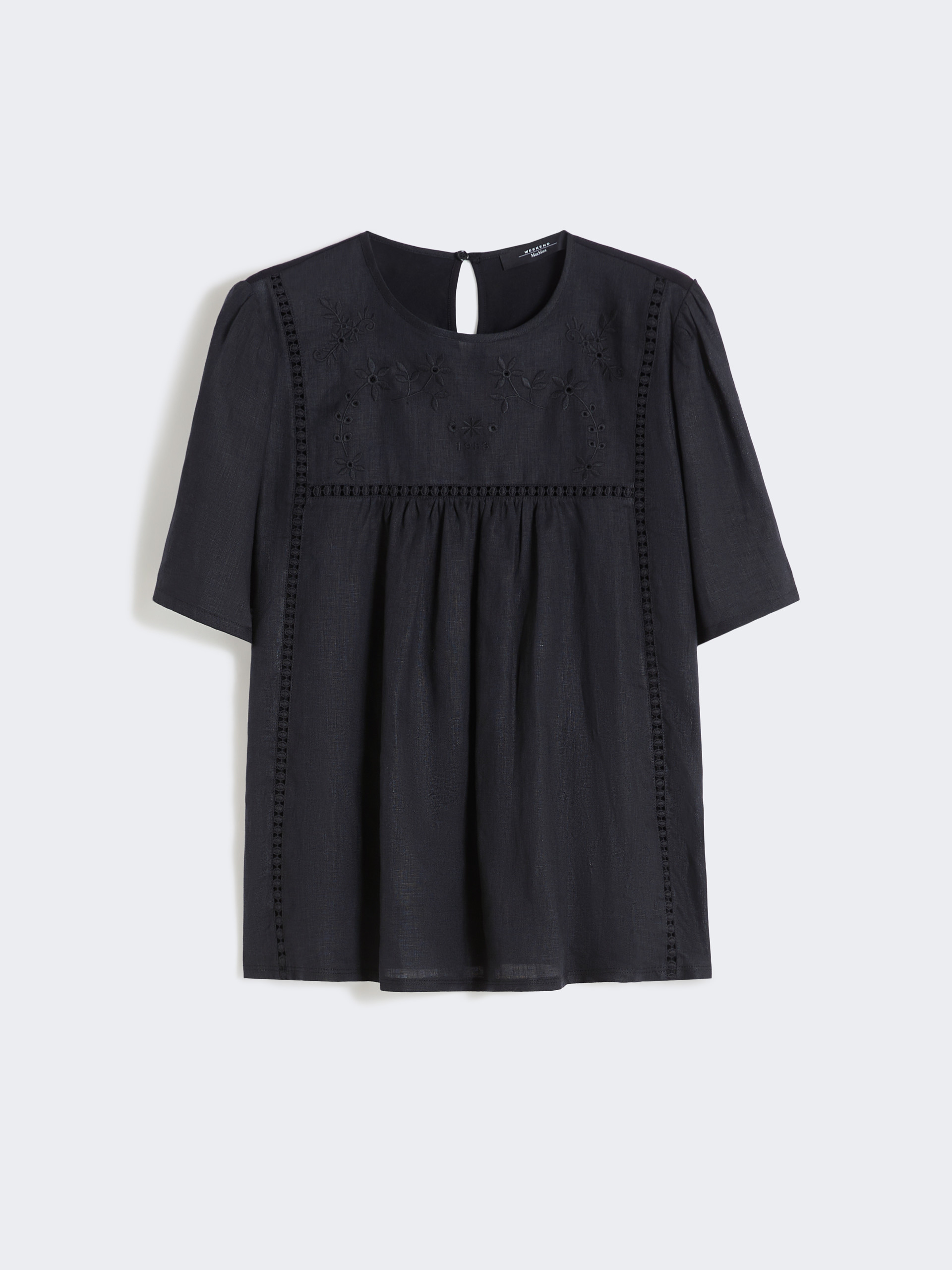 Linen canvas and stretch jersey top - Weekend Max Mara - 6