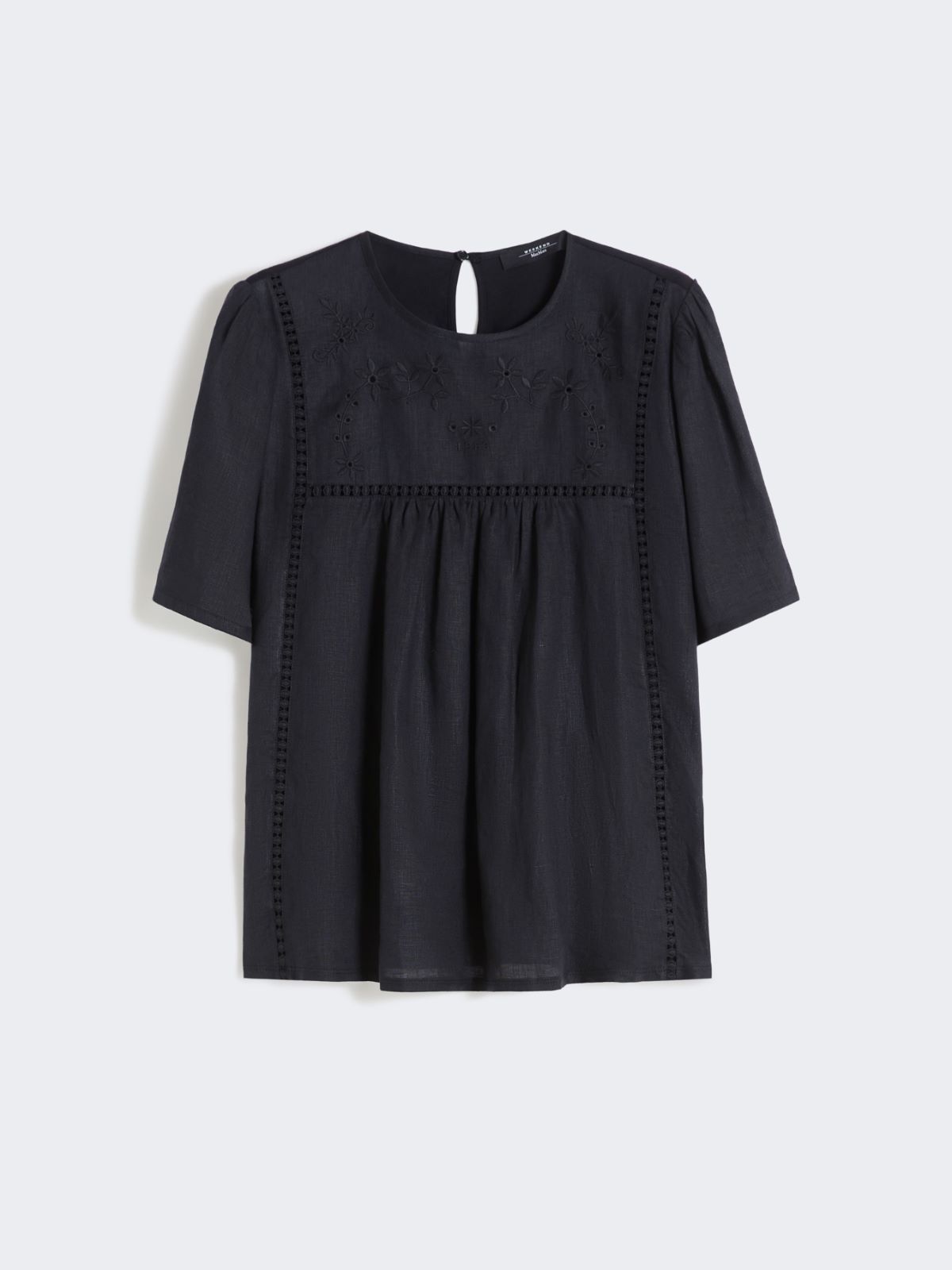 Linen canvas and stretch jersey top - Weekend Max Mara - 6