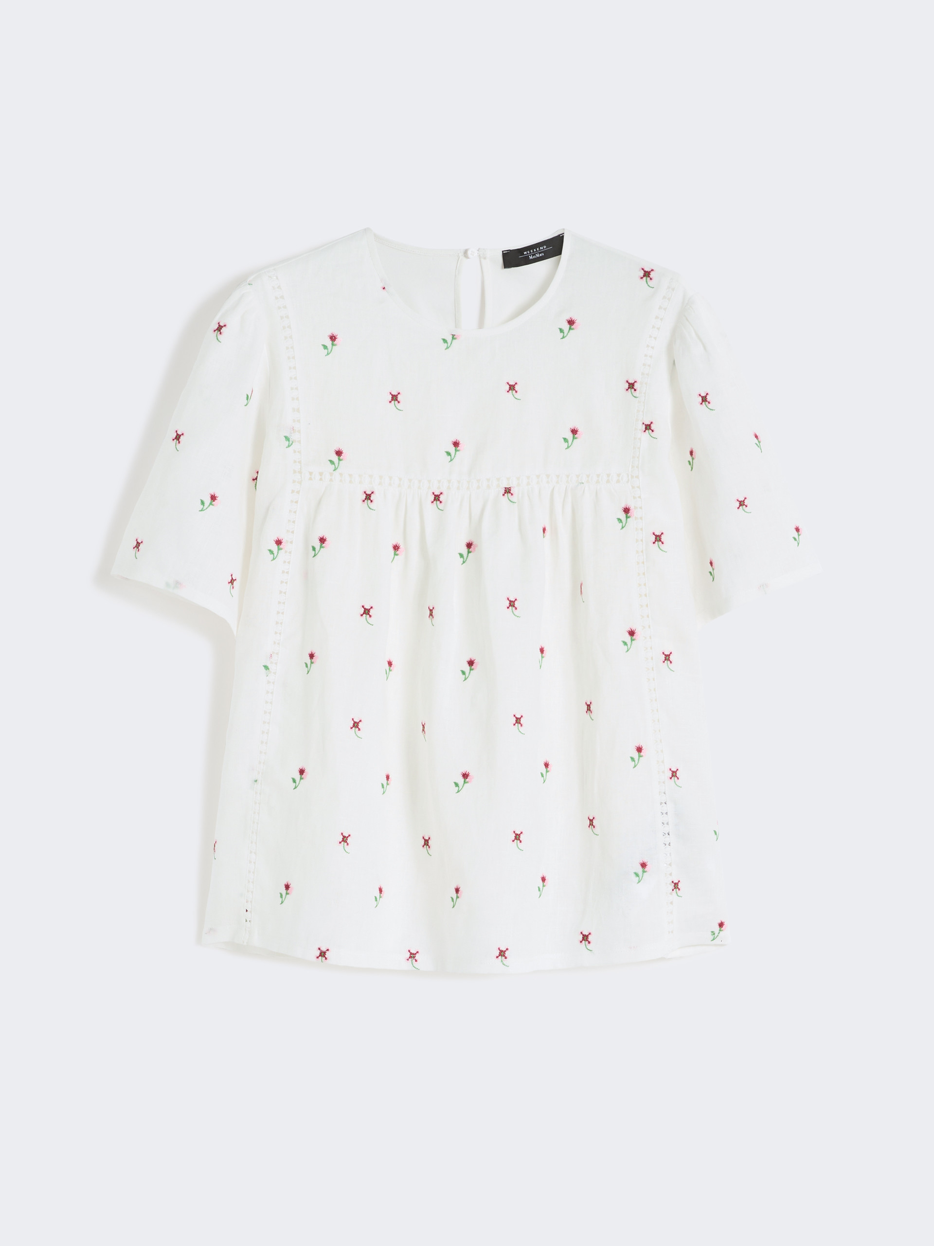 Linen canvas and stretch jersey top - Weekend Max Mara - 6