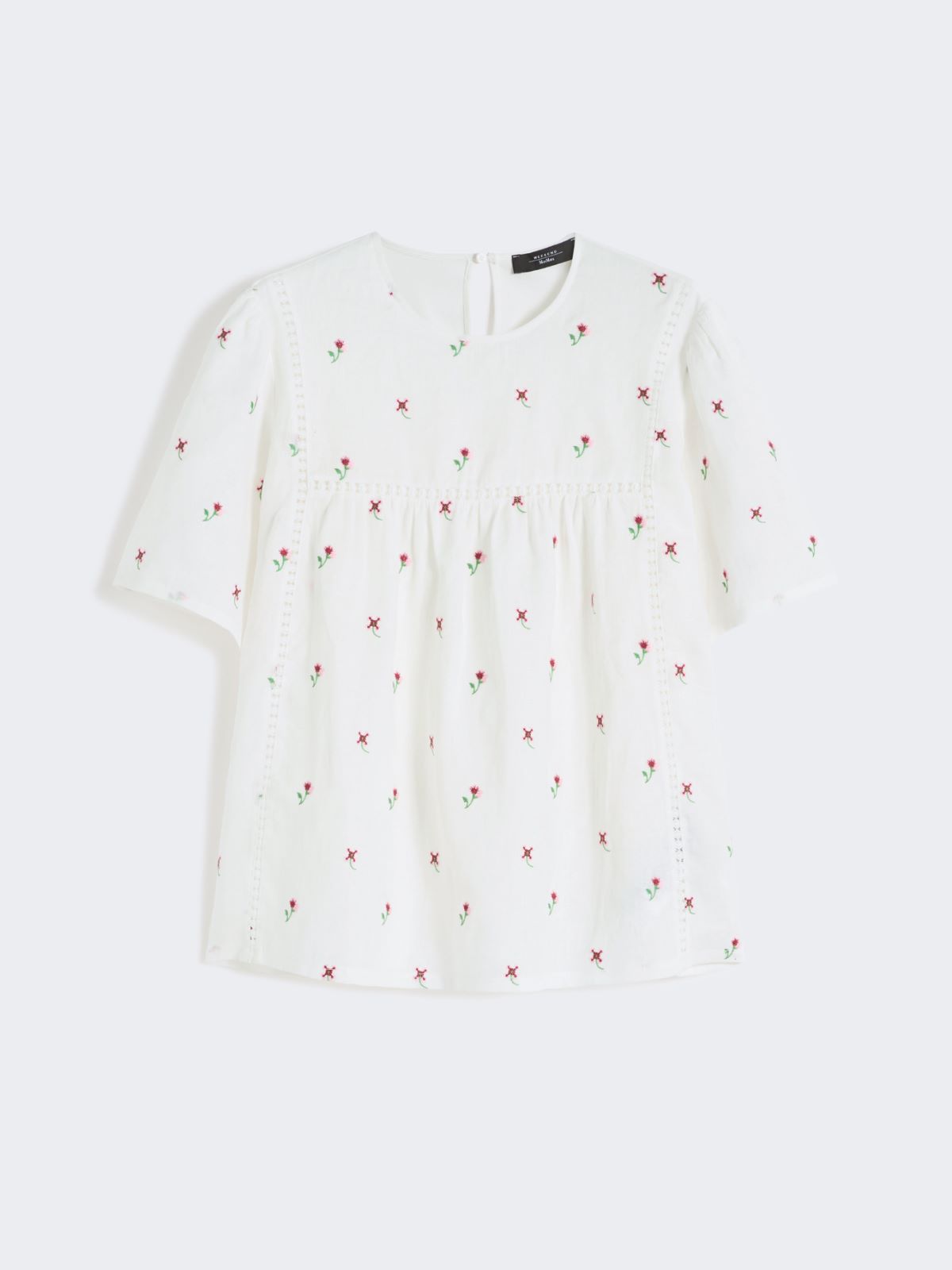 Linen canvas and stretch jersey top - Weekend Max Mara - 6