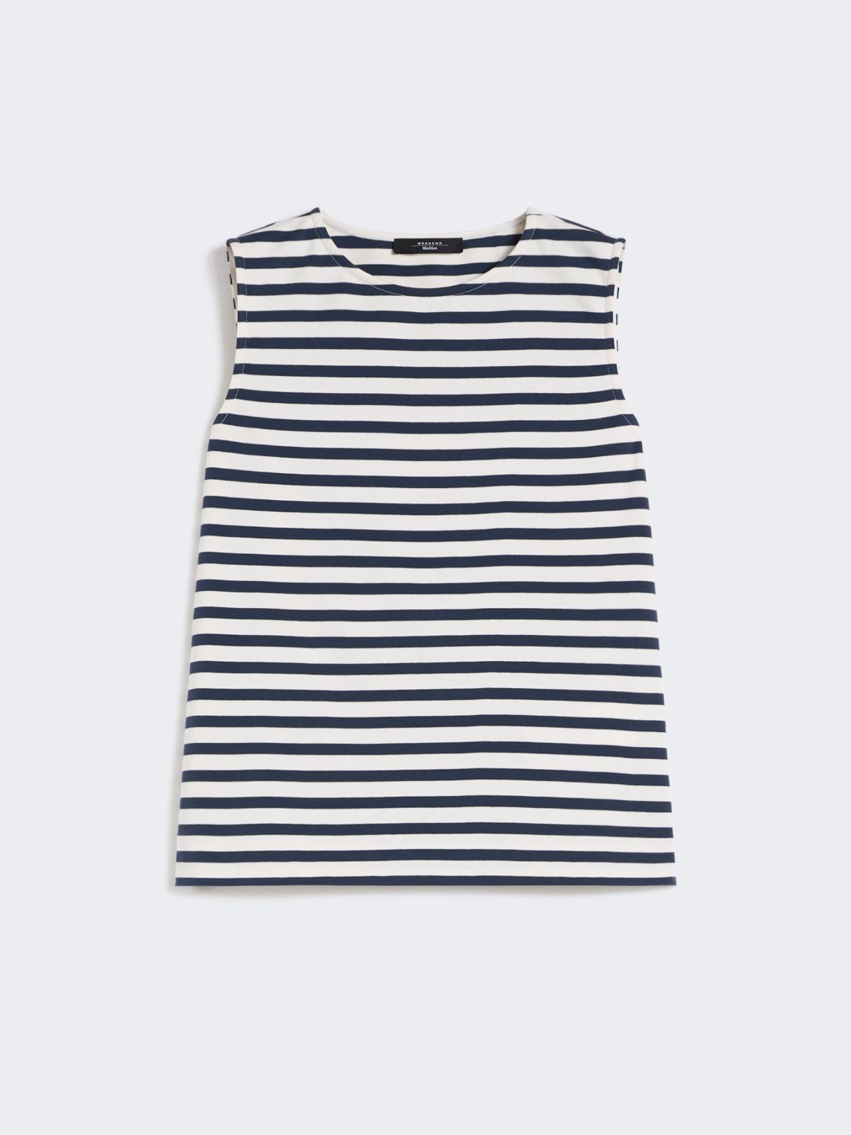 Sleeveless interlock jersey top - NAVY - Weekend - 5