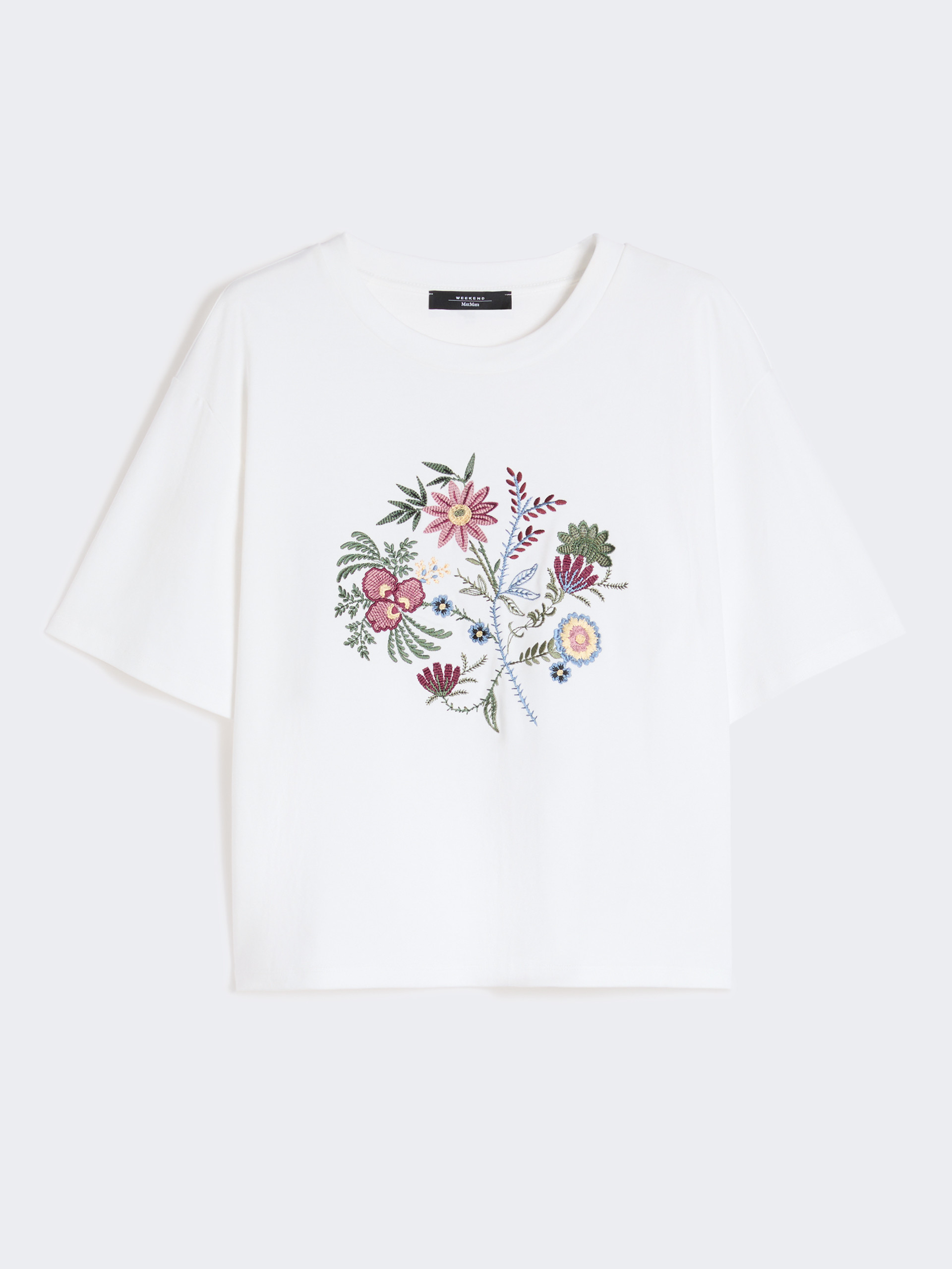 Printed cotton jersey T-shirt - WHITE - Weekend Max Mara - 6