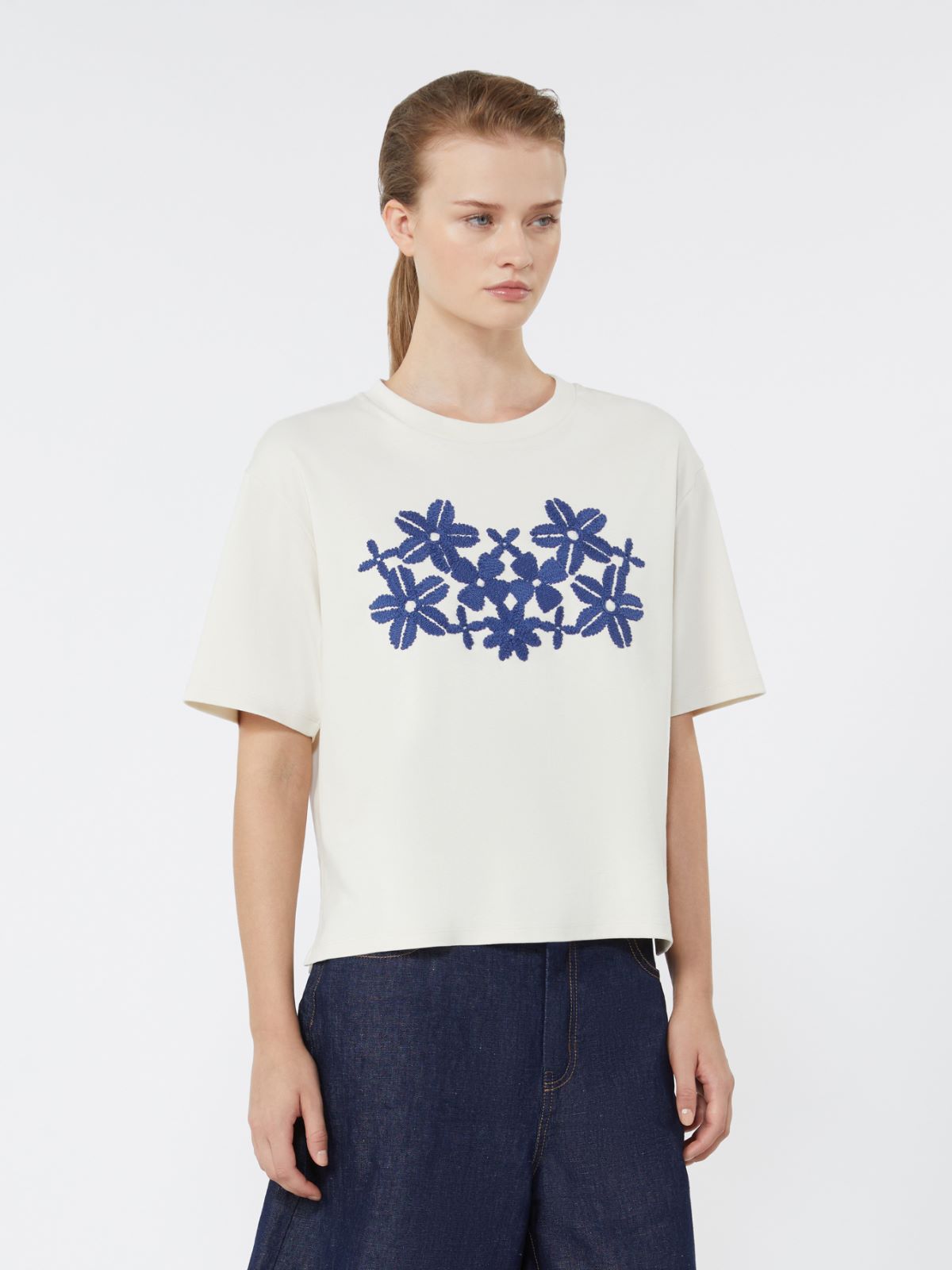 Printed cotton jersey T-shirt - Weekend Max Mara - 2