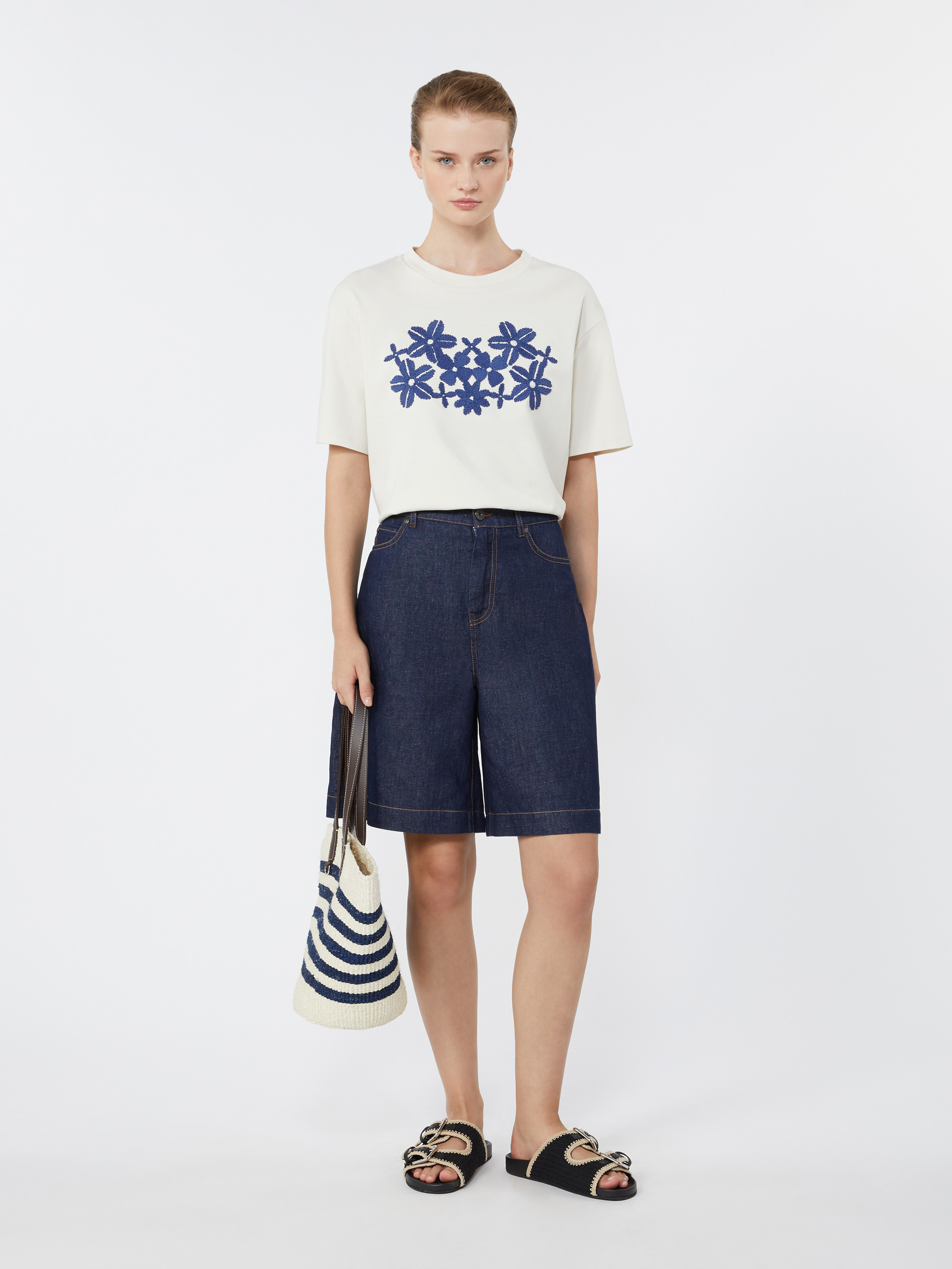 Printed cotton jersey T-shirt - Weekend Max Mara