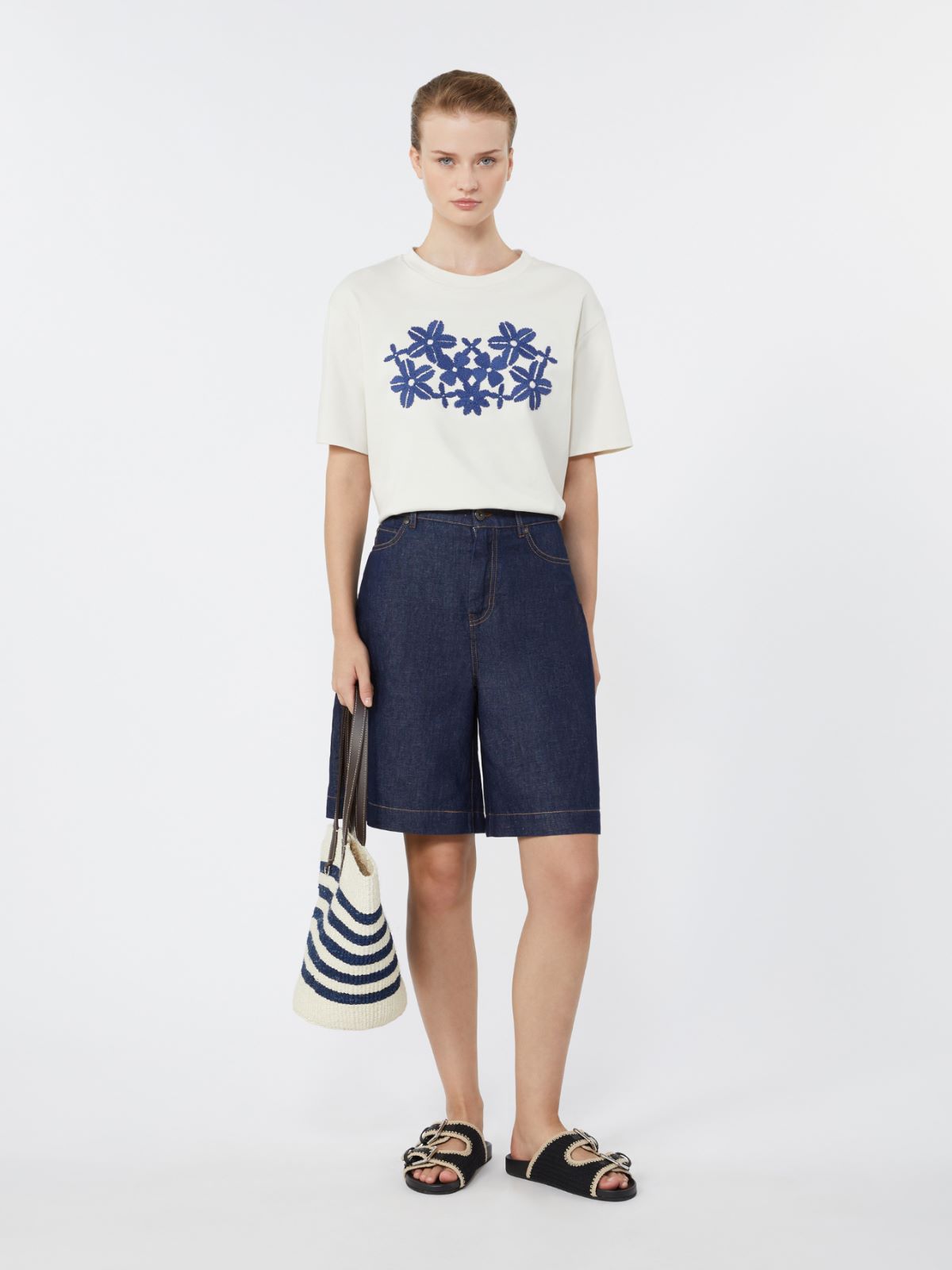 Printed cotton jersey T-shirt - Weekend Max Mara