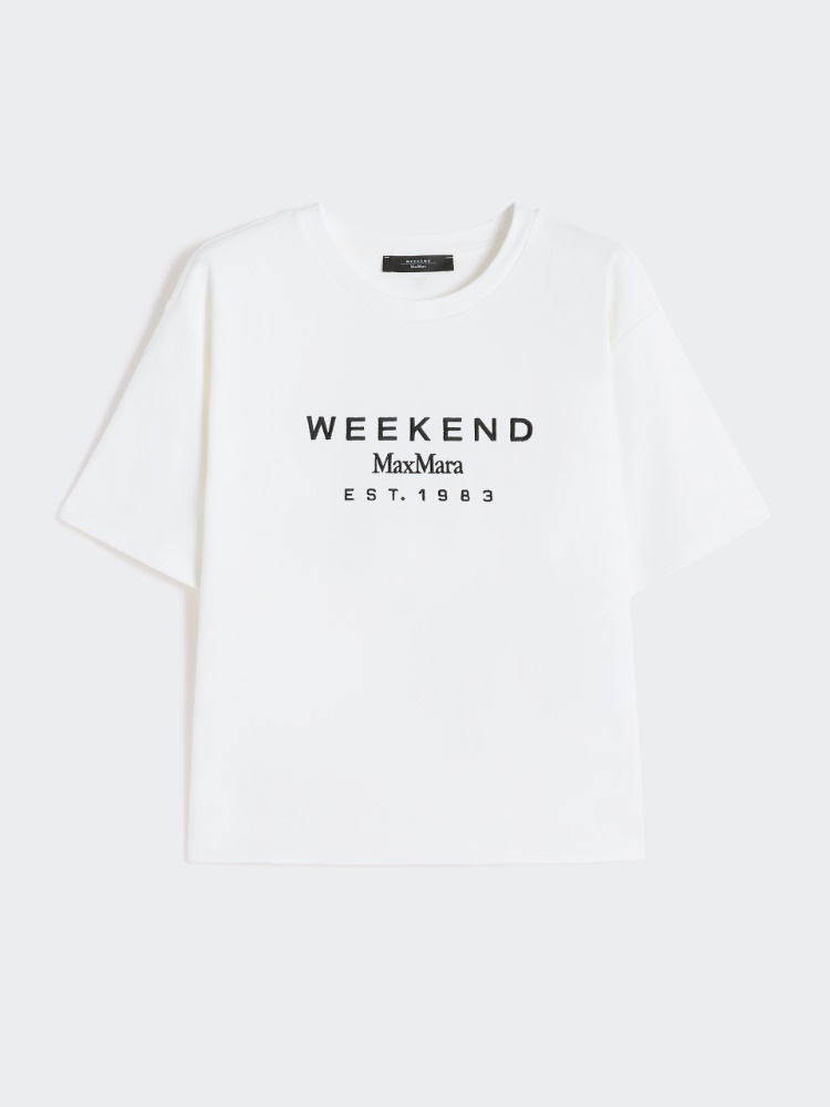 Printed cotton jersey T-shirt - Weekend Max Mara