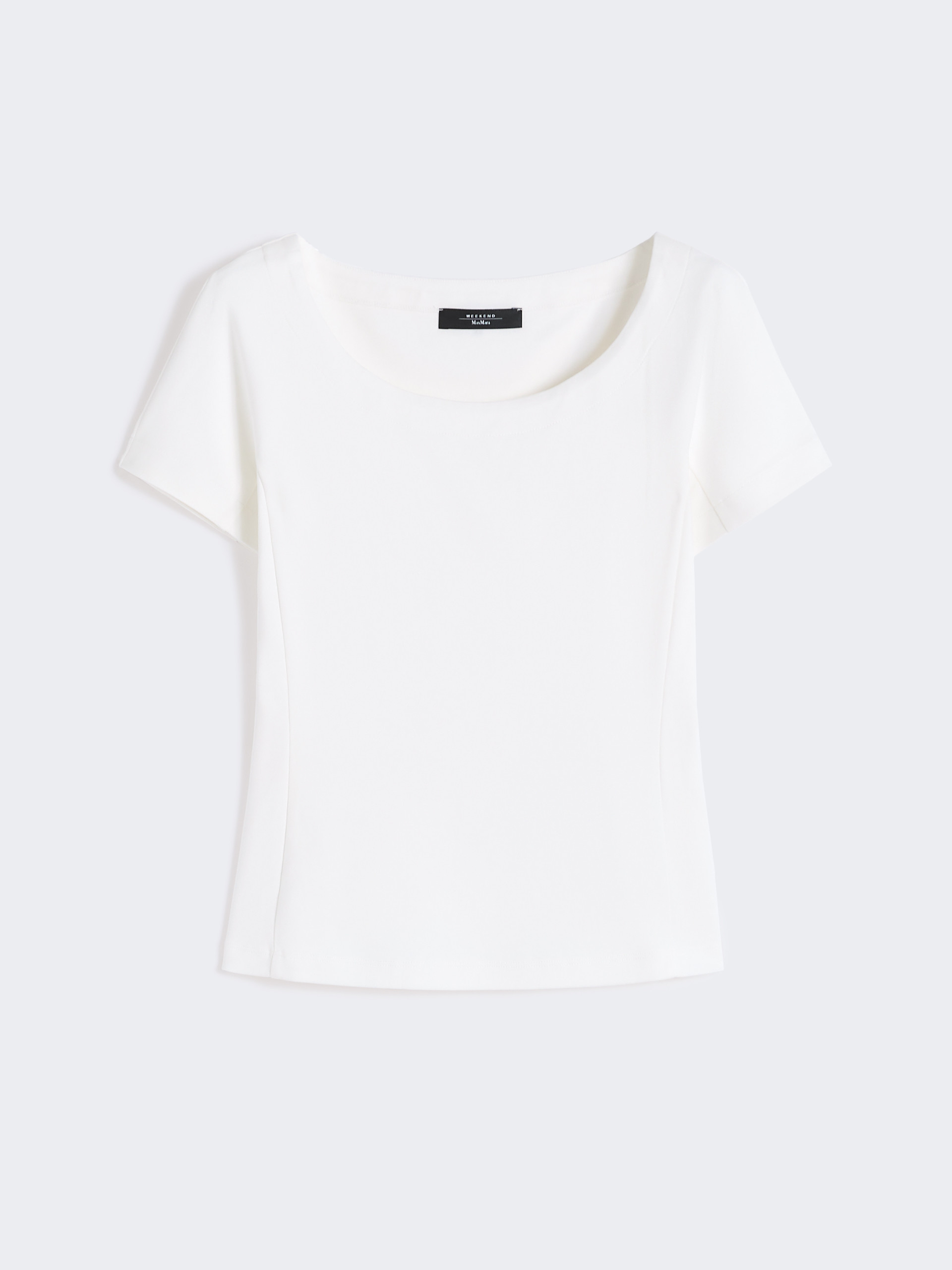 Fitted jersey top - WHITE - Weekend Max Mara - 5