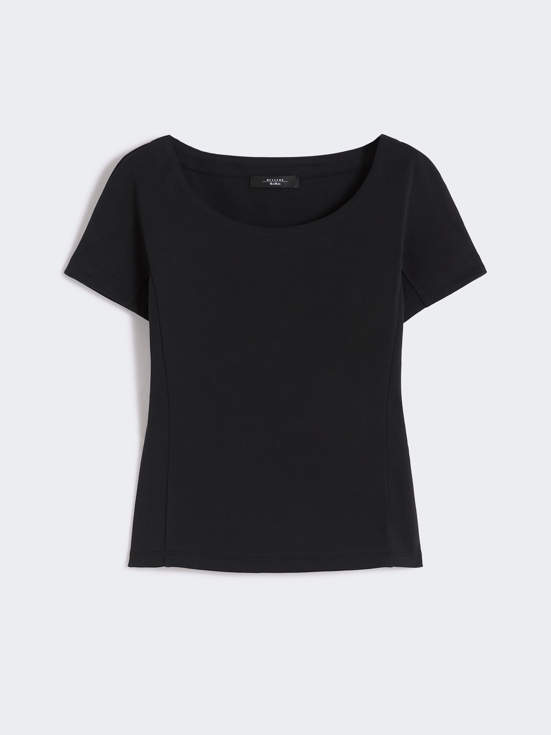 Fitted jersey top - BLACK - Weekend Max Mara - 5