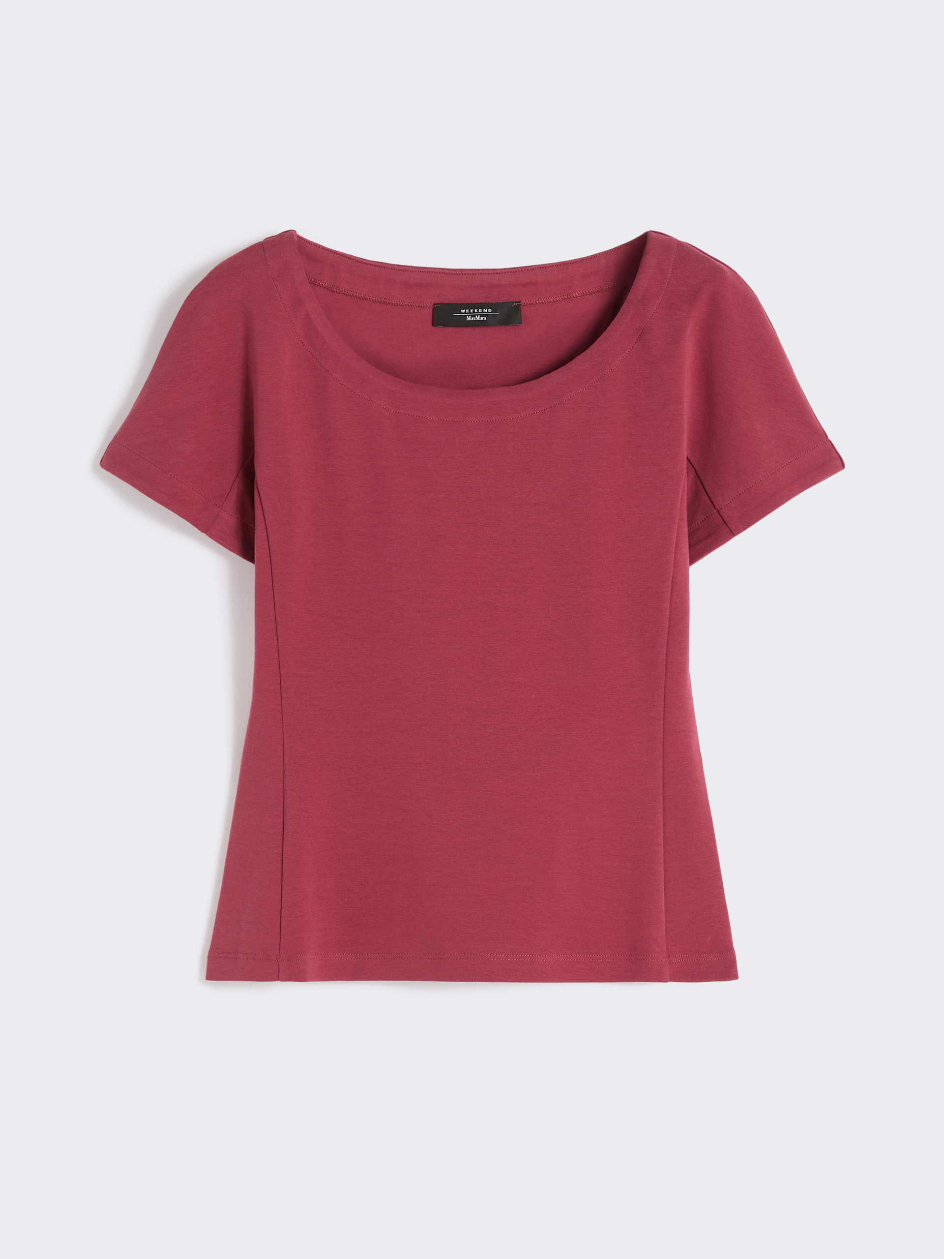 Fitted jersey top - CHERRY - Weekend Max Mara - 5