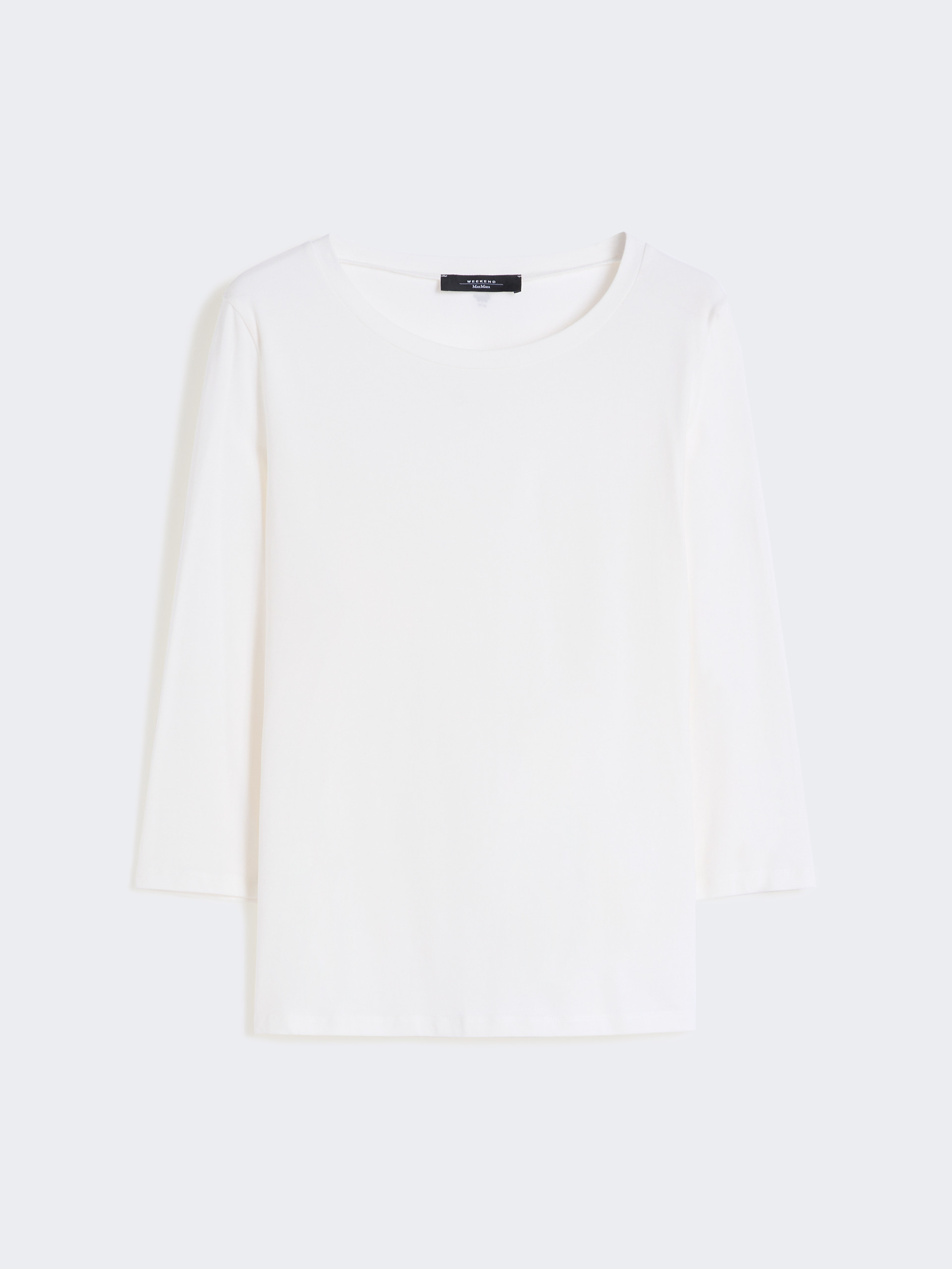 Stretch cotton T-shirt - WHITE - Weekend Max Mara - 6