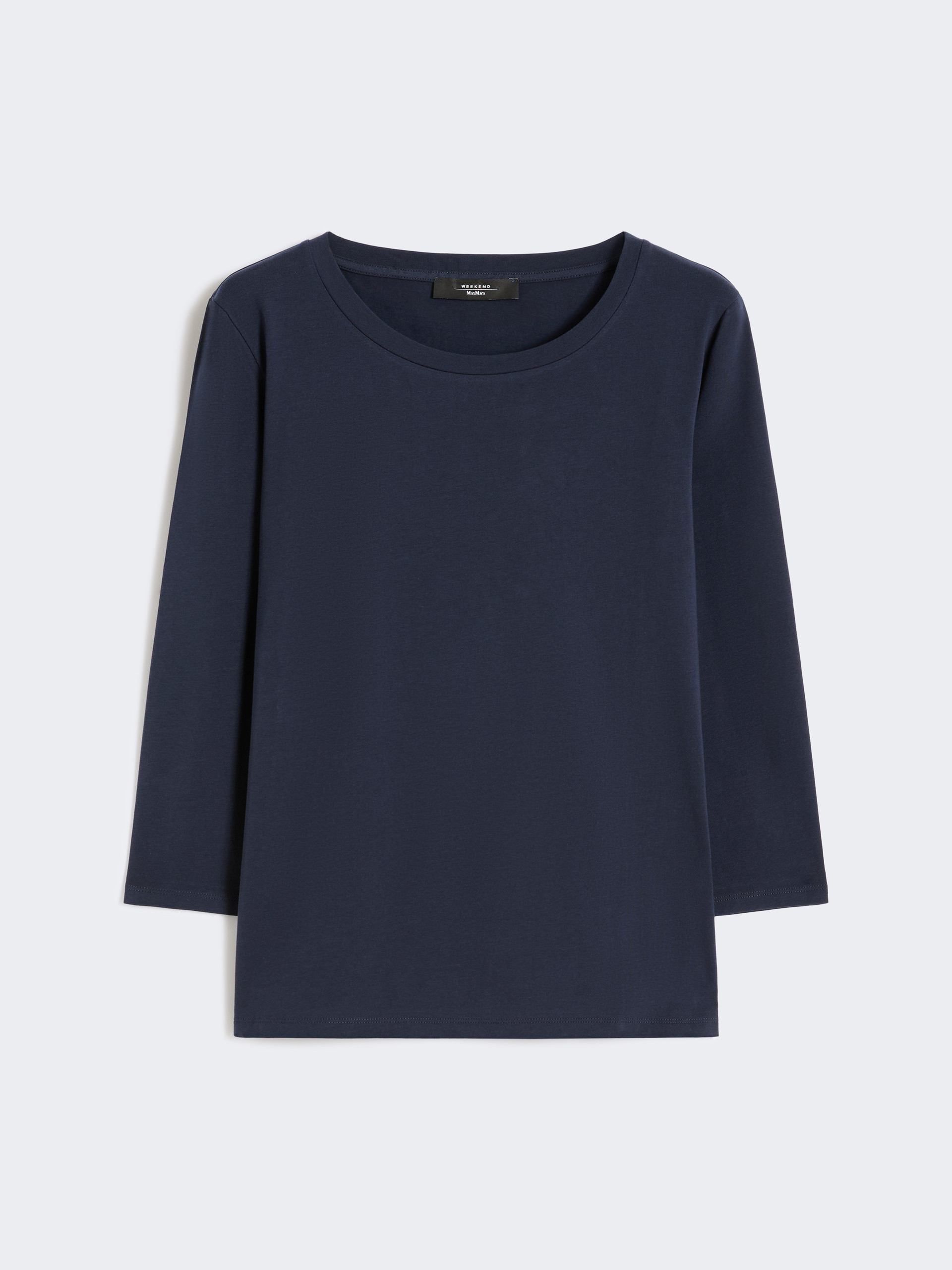T-shirt in cotone stretch - BLU - Weekend Max Mara - 6