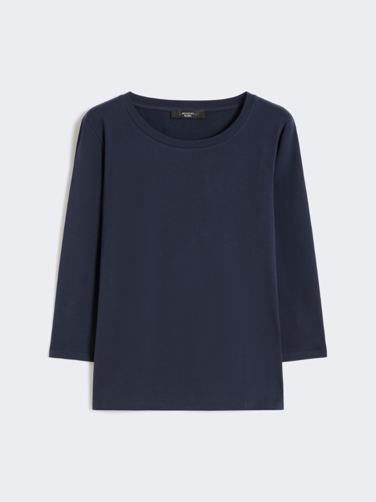 Stretch cotton T-shirt - NAVY - Weekend - 7