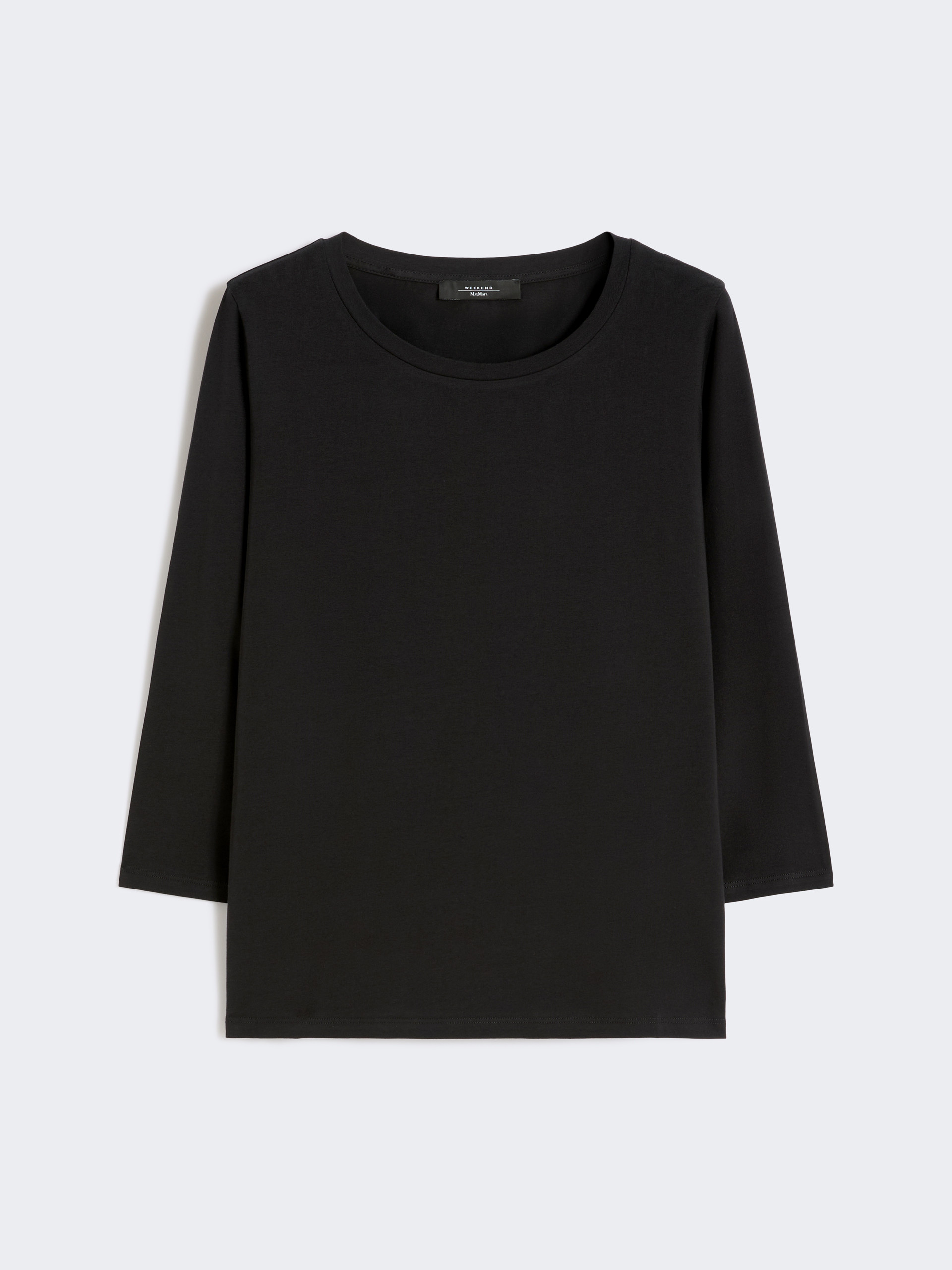 T-shirt in cotone stretch - NERO - Weekend Max Mara - 6