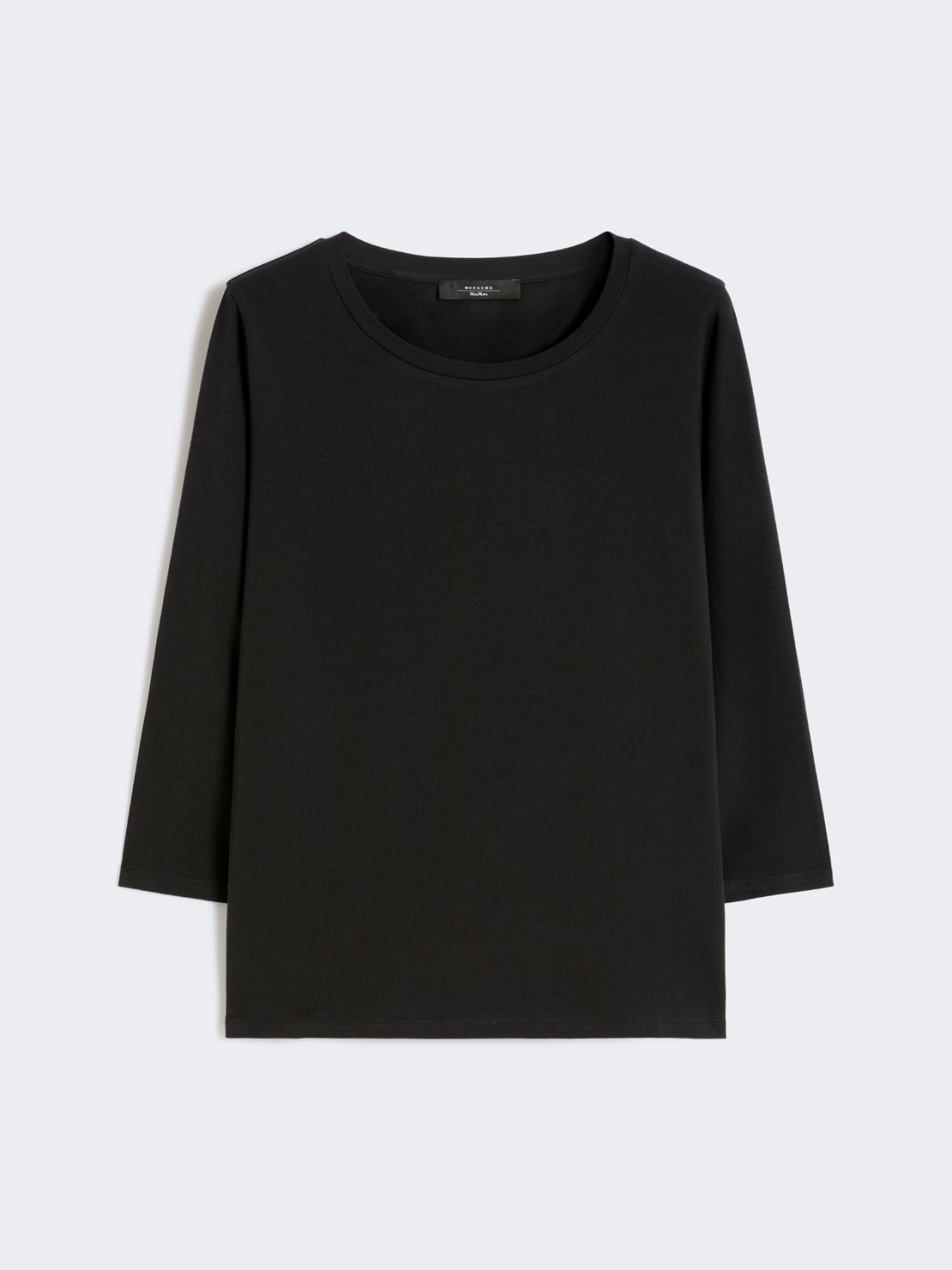 Stretch cotton T-shirt - BLACK - Weekend - 6