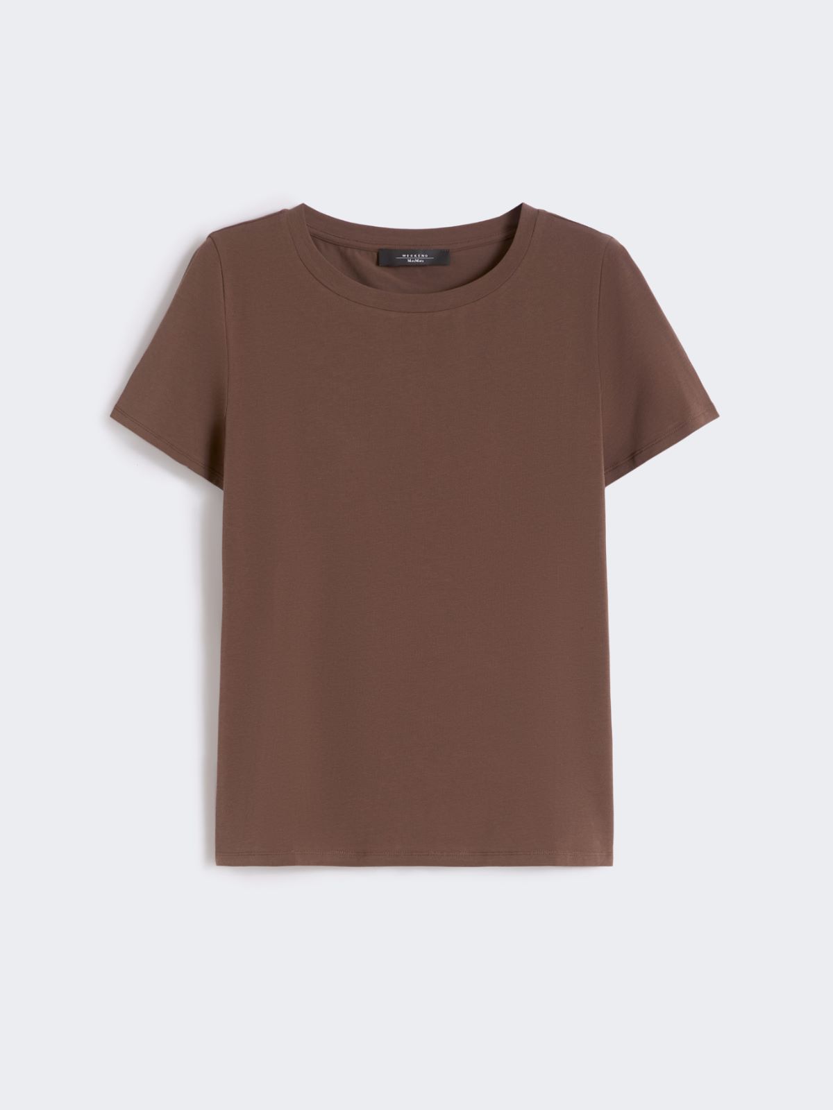 T-shirt basic in jersey stretch - CIOCCOLATO - Weekend - 5