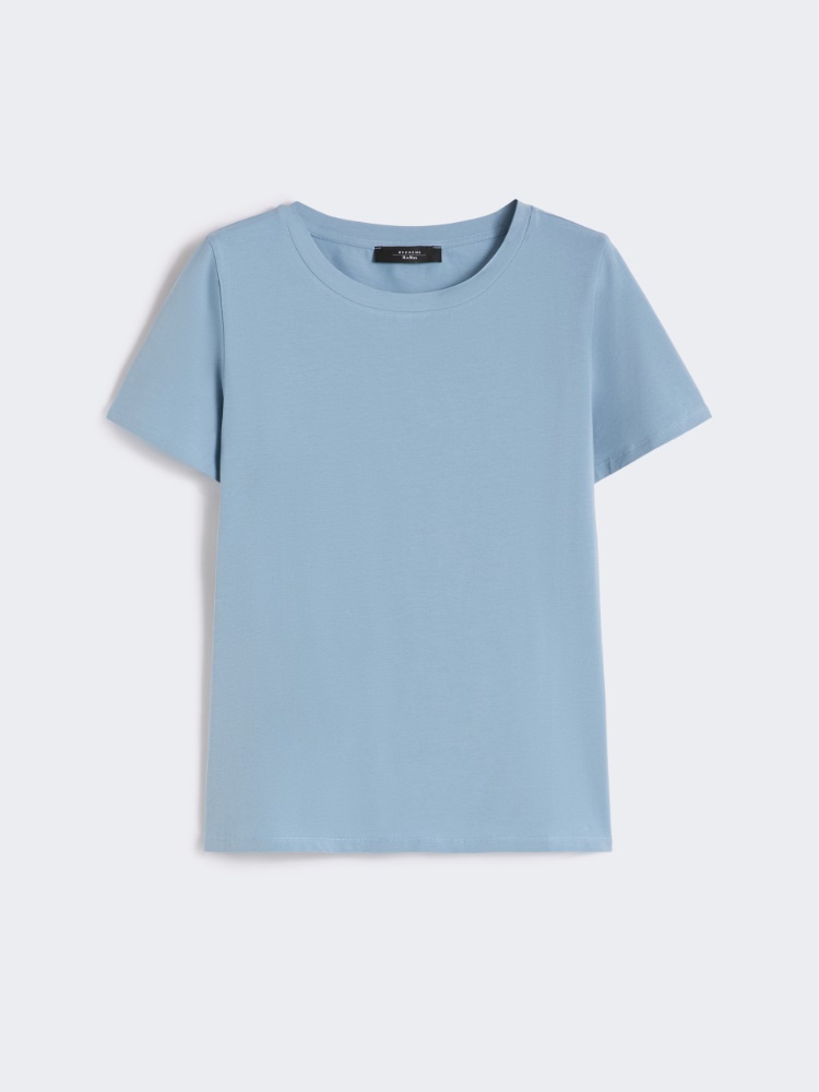 Stretch jersey basic T-shirt - LIGHT BLUE - Weekend - 6