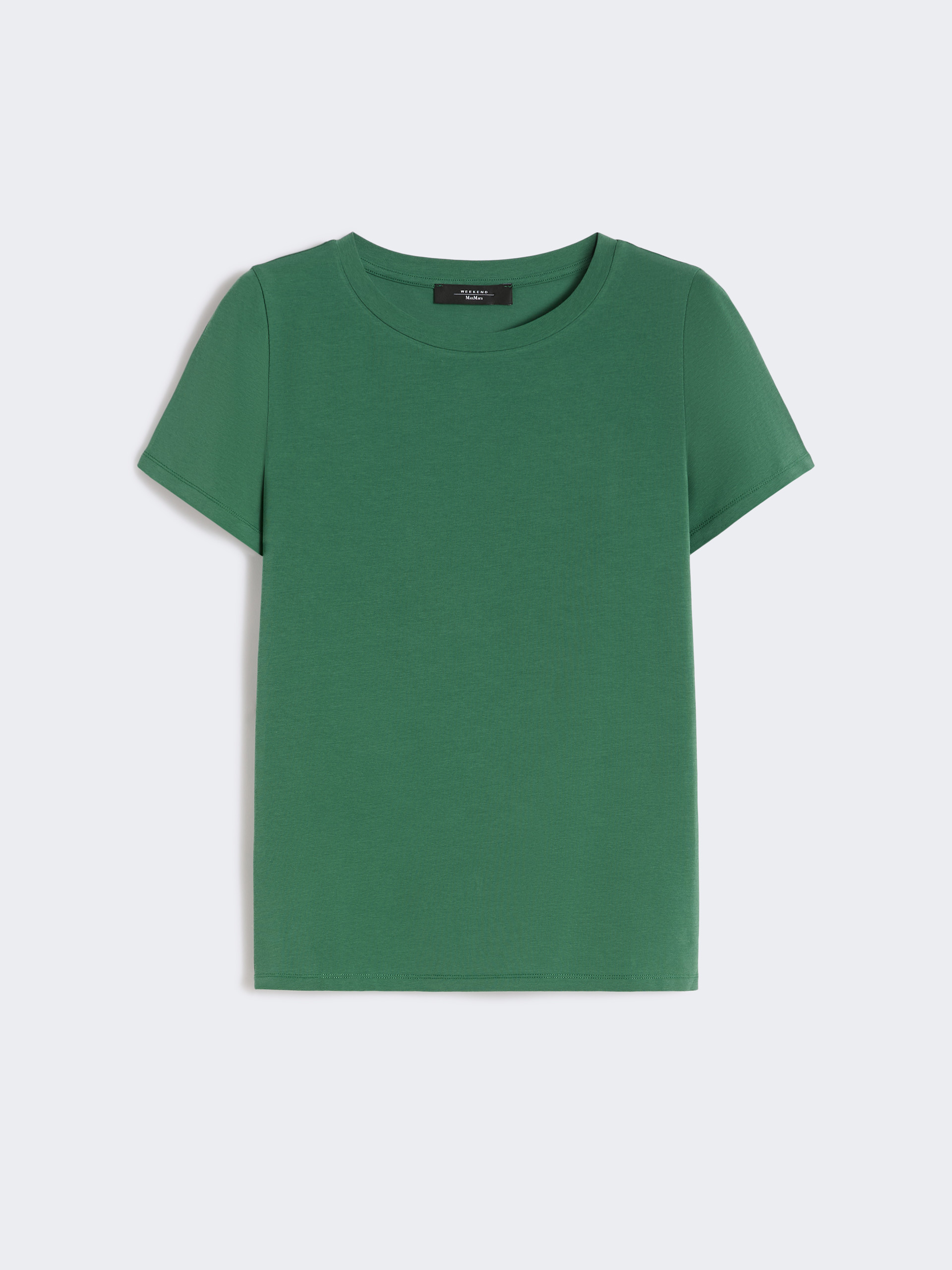 Stretch jersey basic T-shirt - GREEN - Weekend Max Mara - 5