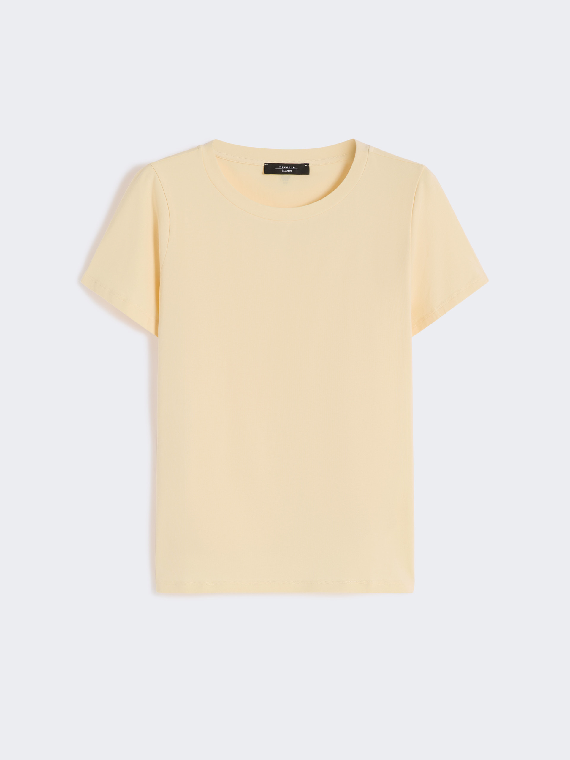 Stretch jersey basic T-shirt - LIGHT YELLOW - Weekend Max Mara - 5