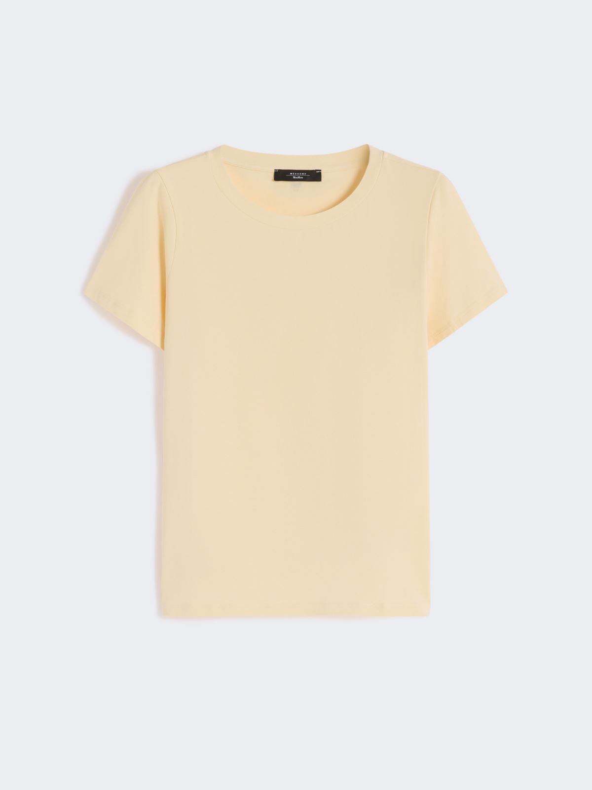 Stretch jersey basic T-shirt - LIGHT YELLOW - Weekend - 5