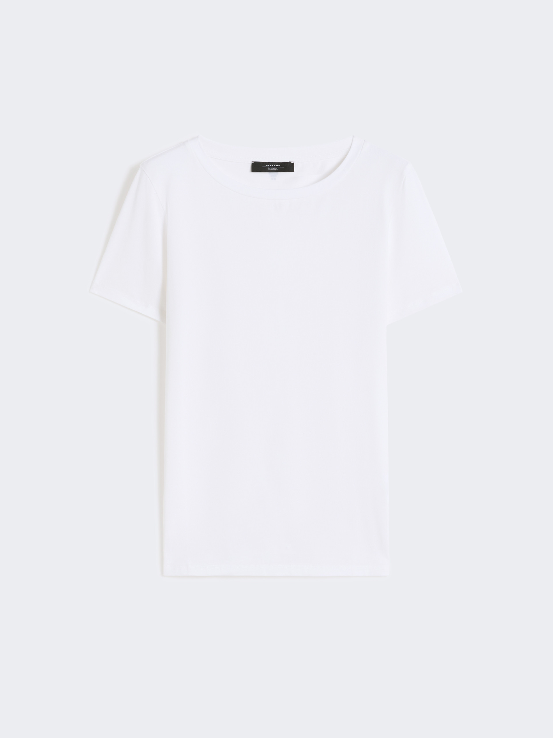 Basic cotton jersey T-shirt - WHITE - Weekend Max Mara - 6