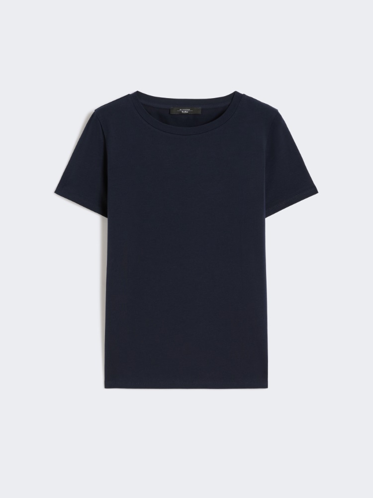 Basic cotton jersey T-shirt - NAVY - Weekend - 8