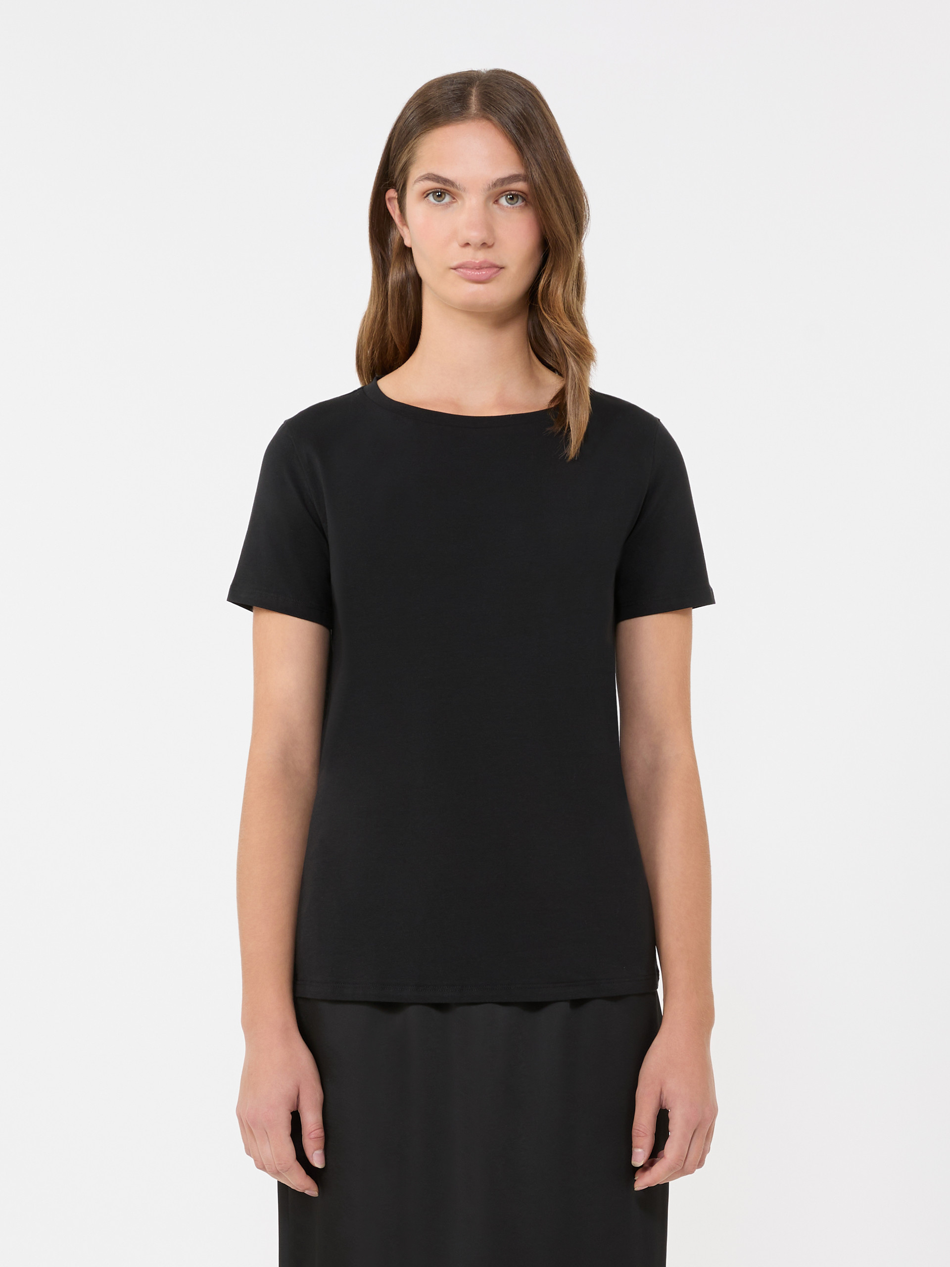 Basic cotton jersey T-shirt - BLACK - Weekend Max Mara - 2