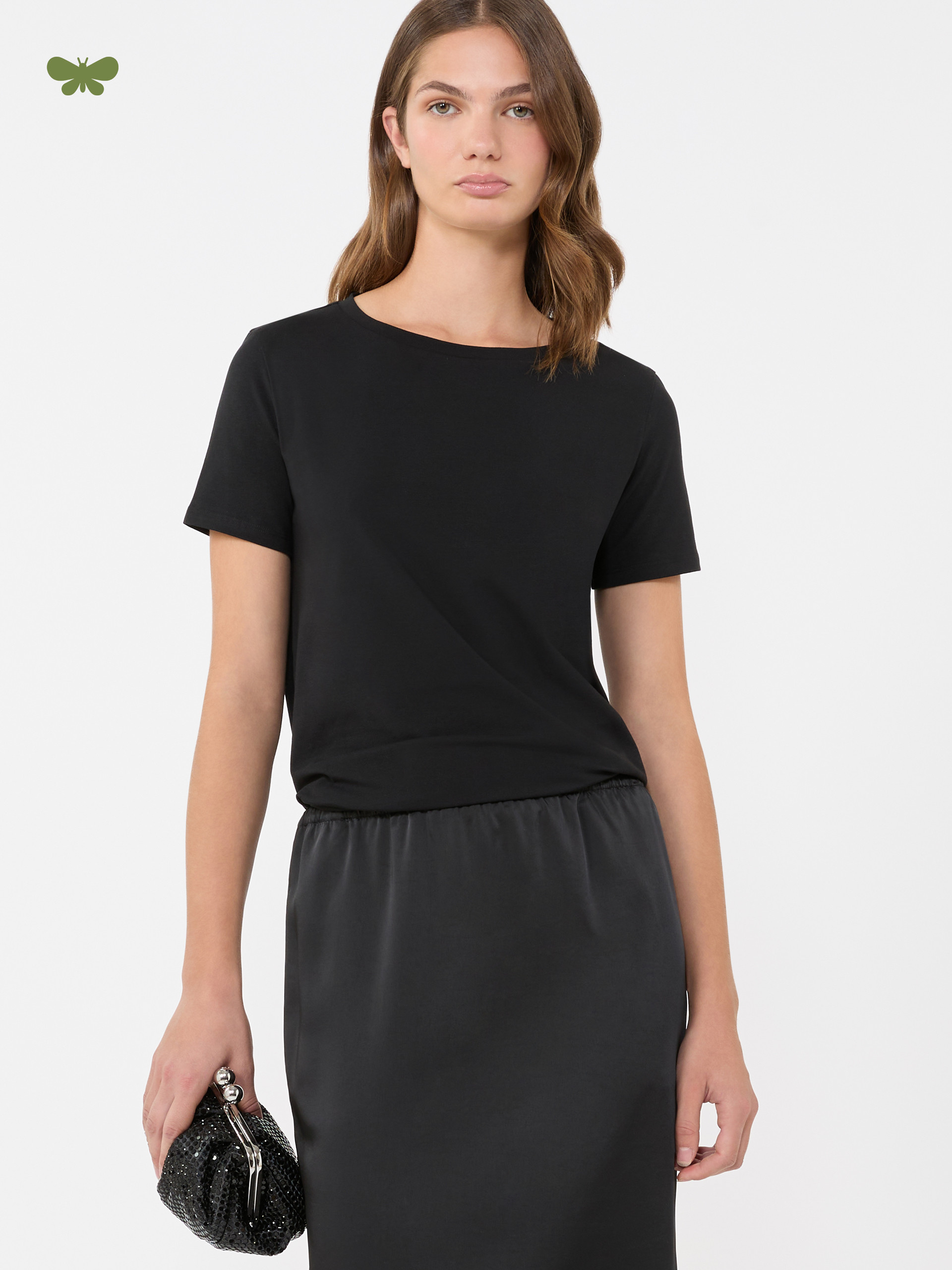 Basic cotton jersey T-shirt - BLACK - Weekend Max Mara - 4