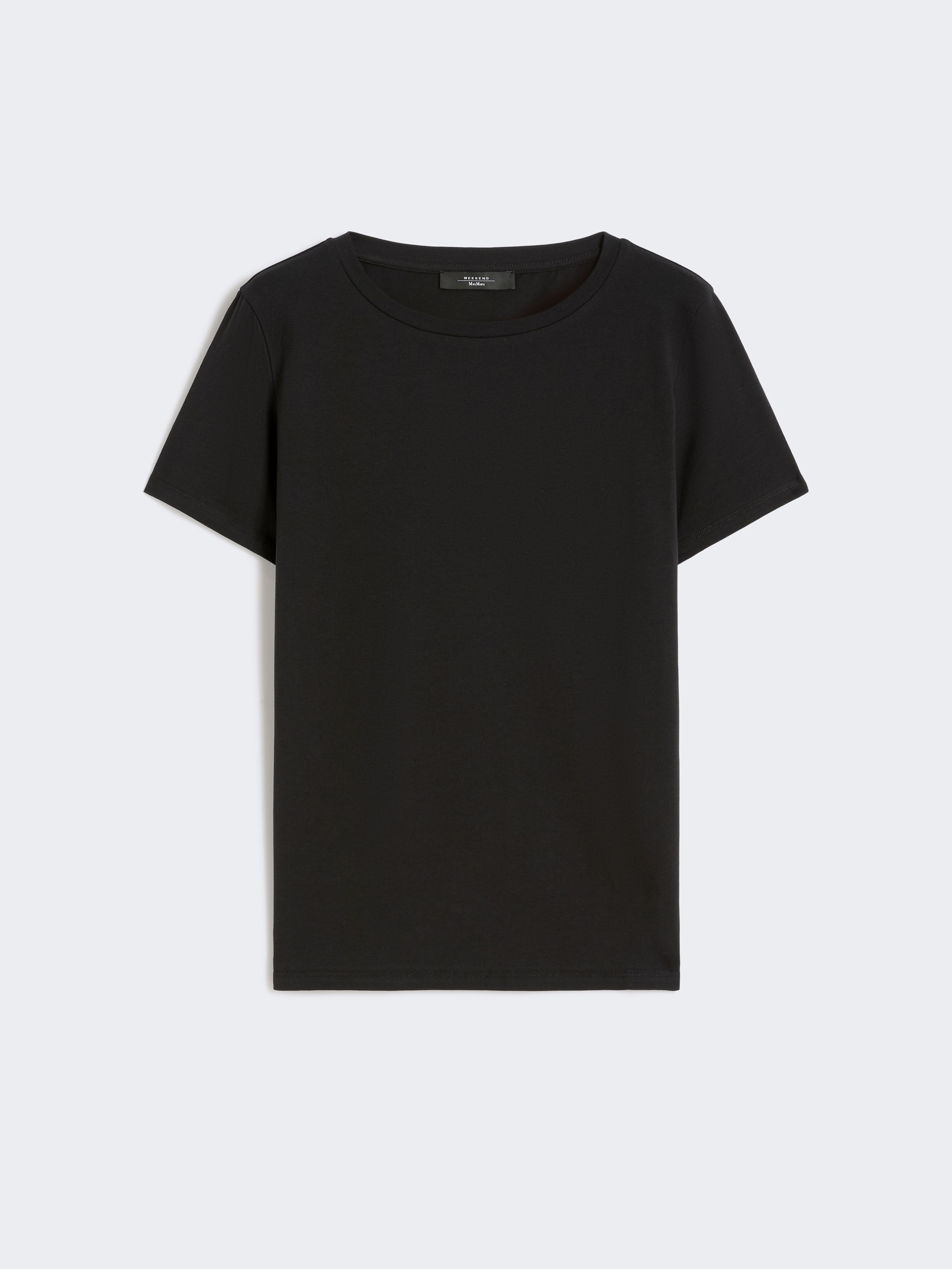 Basic cotton jersey T-shirt - BLACK - Weekend Max Mara - 6
