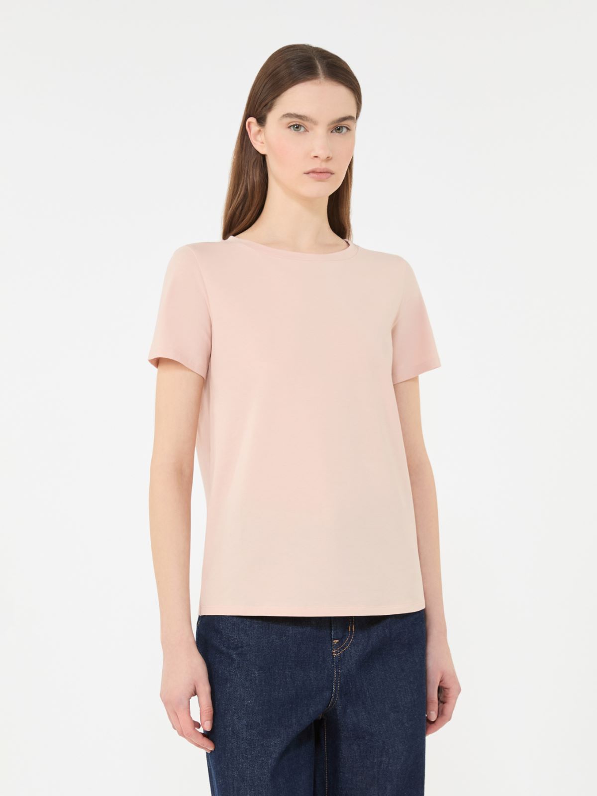 Basic cotton jersey T-shirt - PINK - Weekend - 2