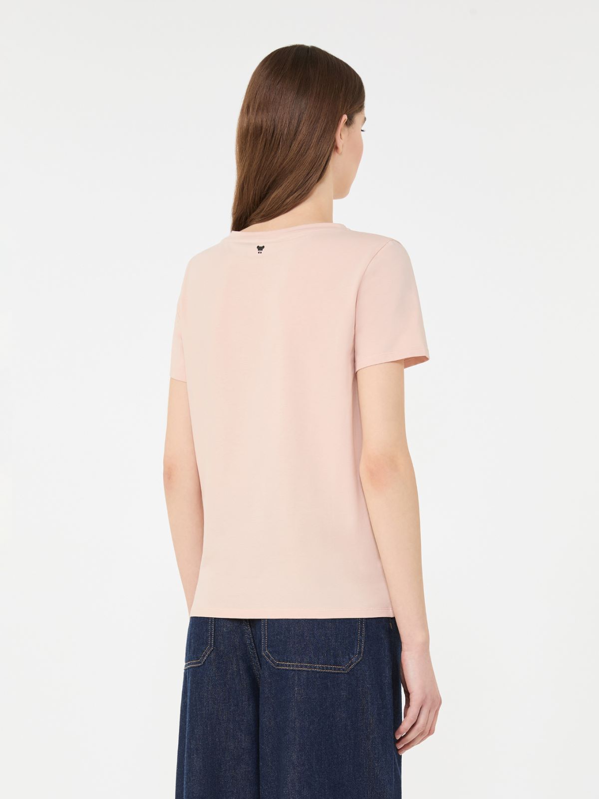 Basic cotton jersey T-shirt - PINK - Weekend - 3