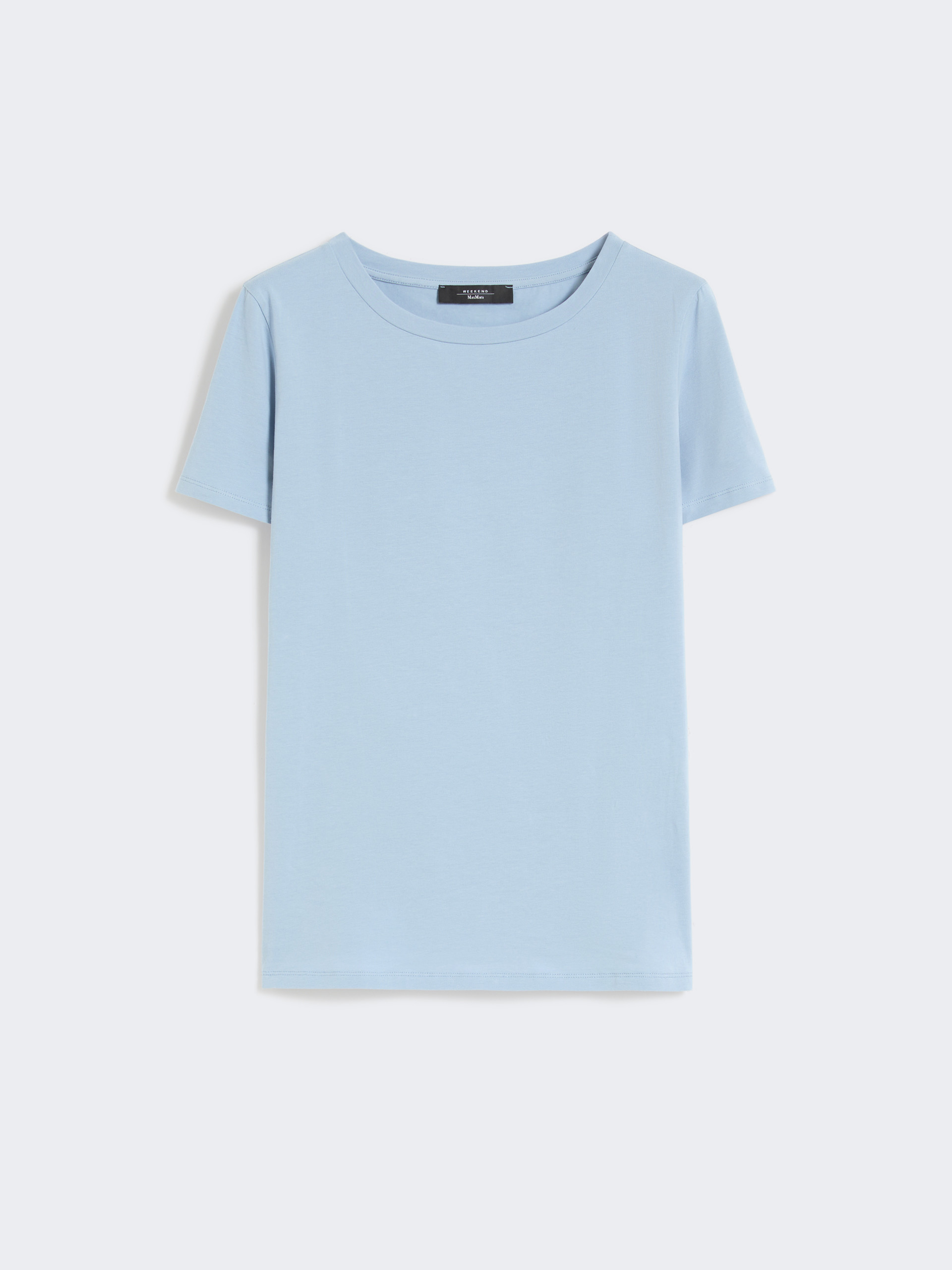 Basic cotton jersey T-shirt - LIGHT BLUE - Weekend Max Mara - 7