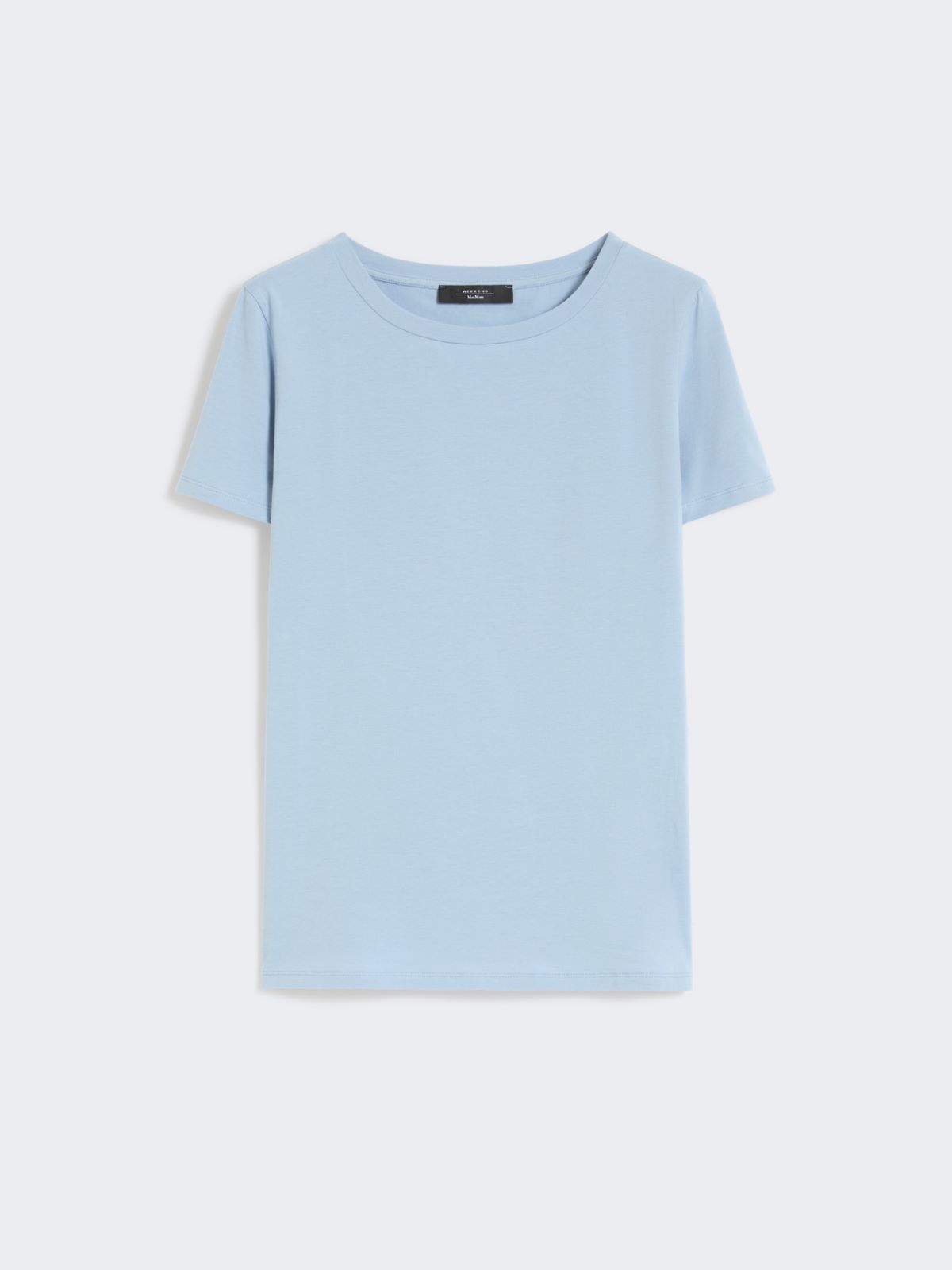 Basic cotton jersey T-shirt - LIGHT BLUE - Weekend - 7