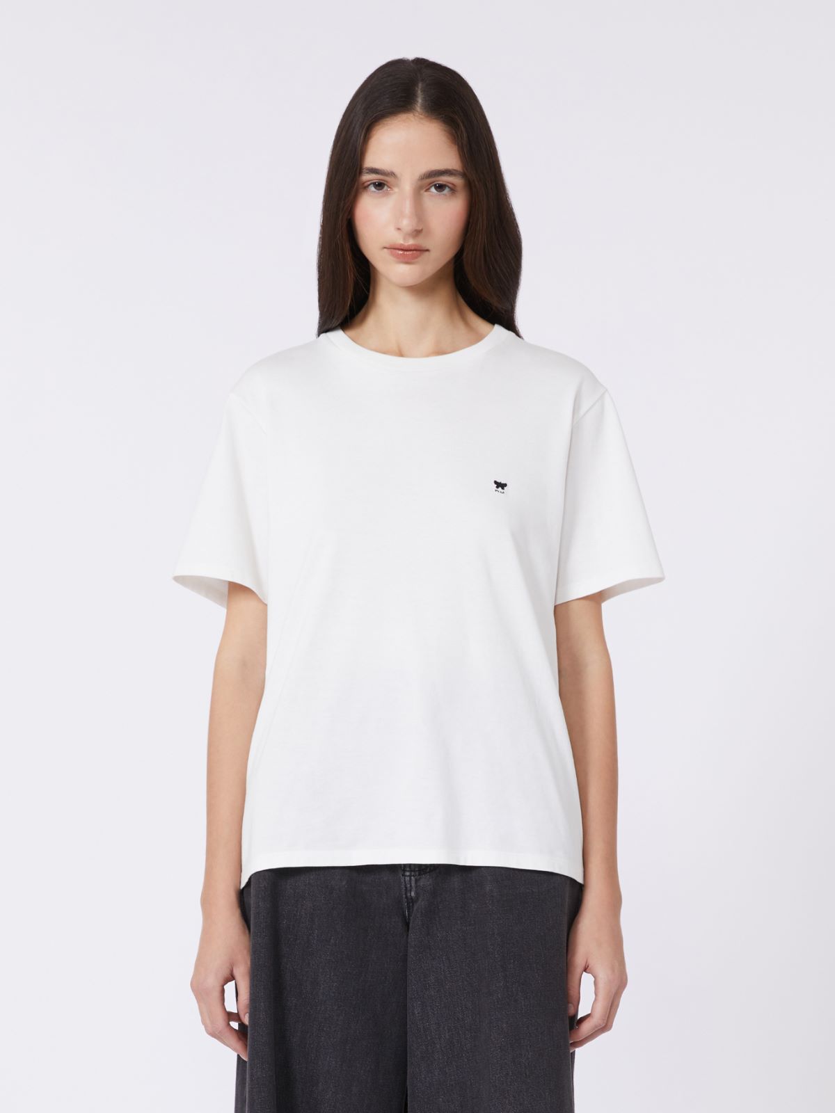 Cotton basic T-shirt - OPTICAL WHITE - Weekend - 2