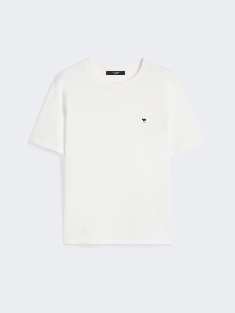 Cotton basic T-shirt - OPTICAL WHITE - Weekend - 7