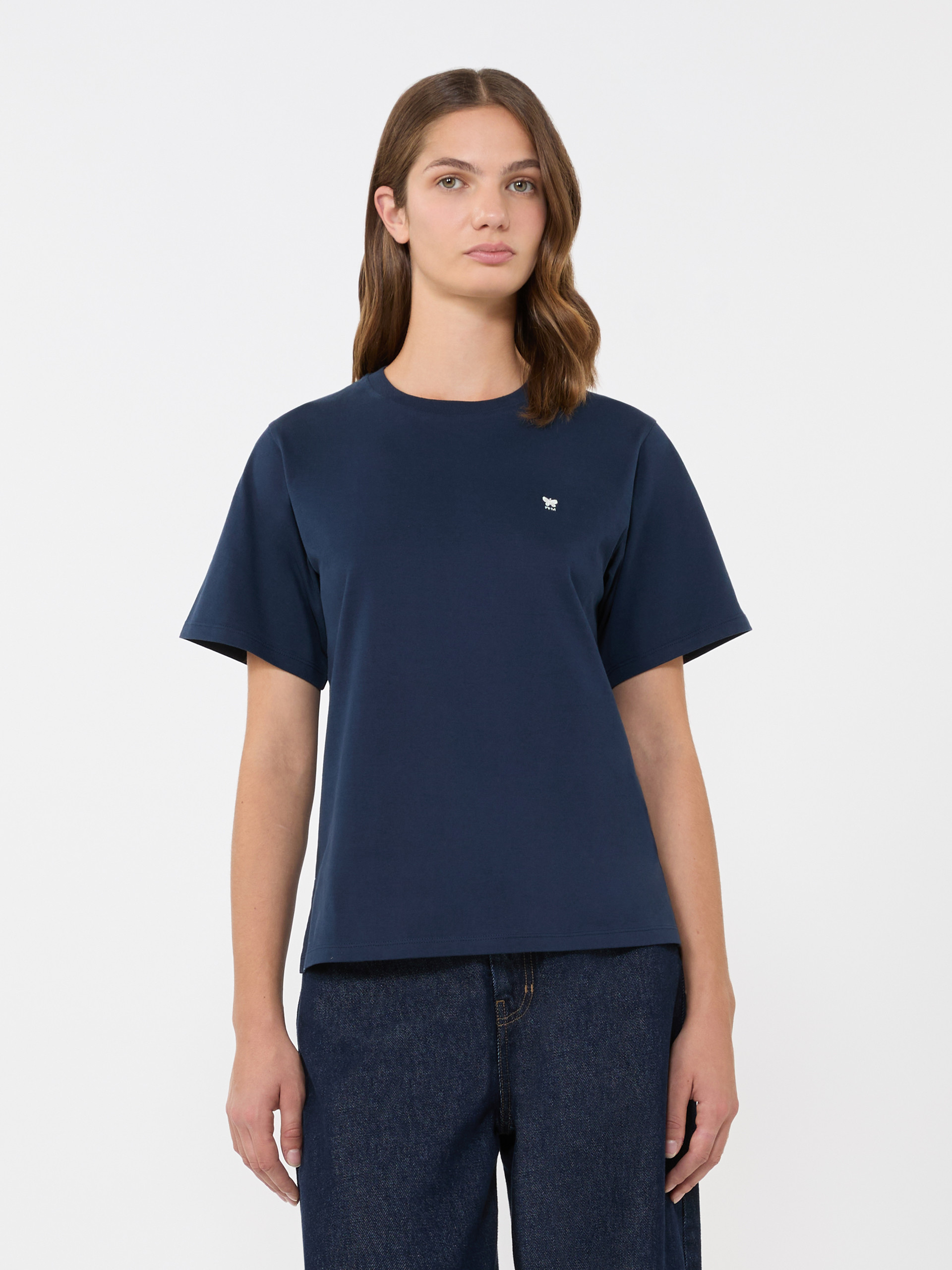 Cotton basic T-shirt - NAVY - Weekend Max Mara - 2