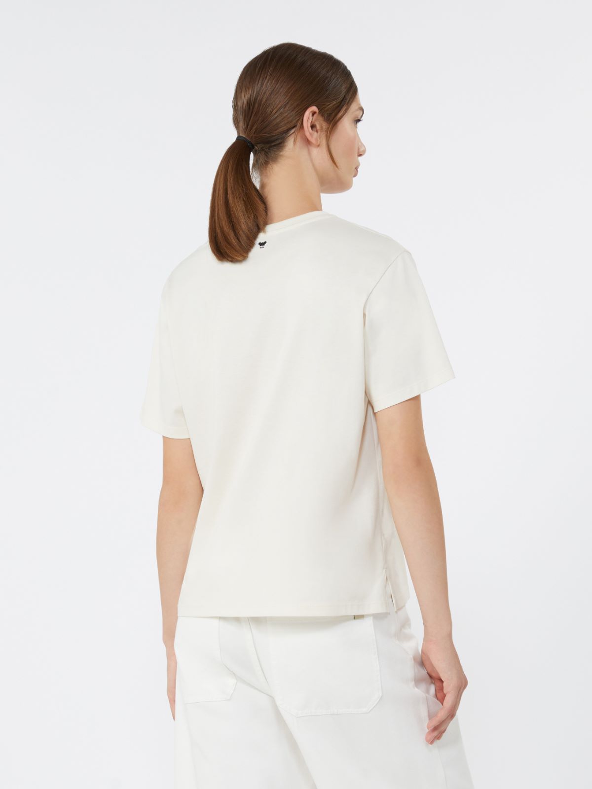 Cotton jersey T-shirt - ECRU - Weekend - 3