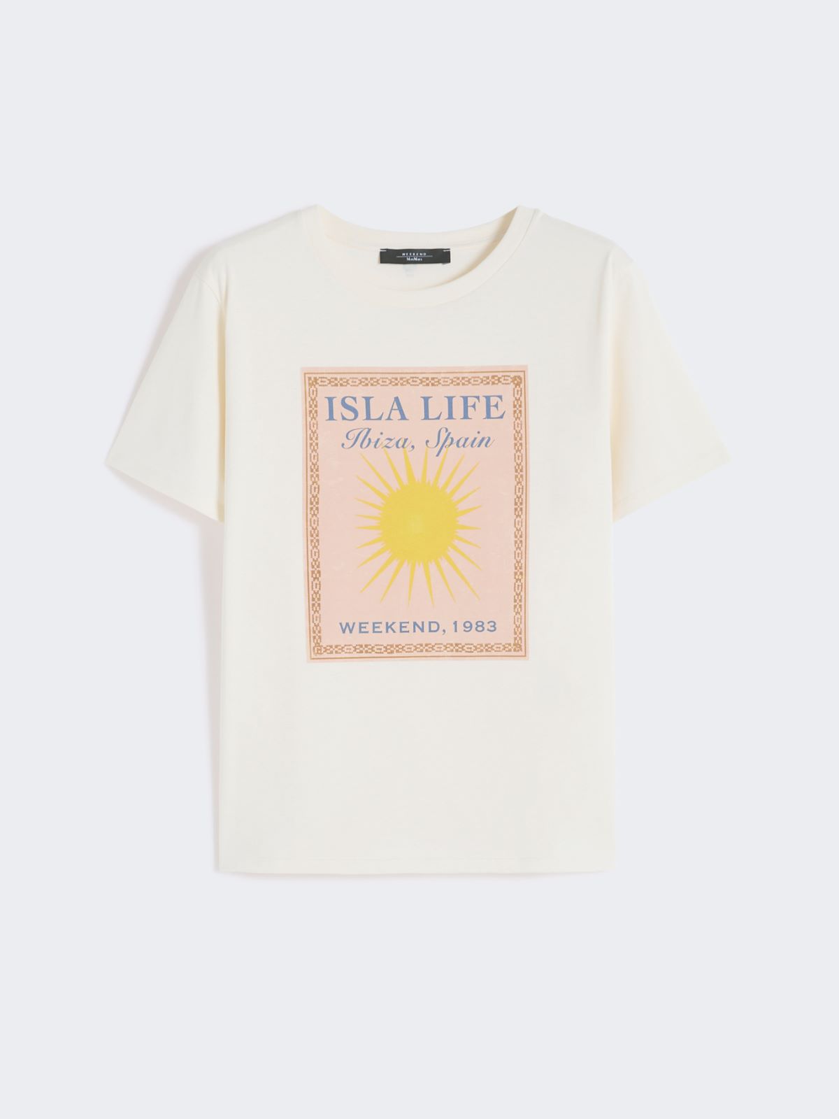 Cotton jersey T-shirt - ECRU - Weekend - 5