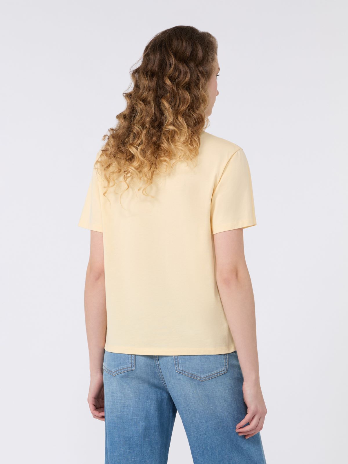 Jersey T-shirt with graphics - LIGHT YELLOW - Weekend - 3
