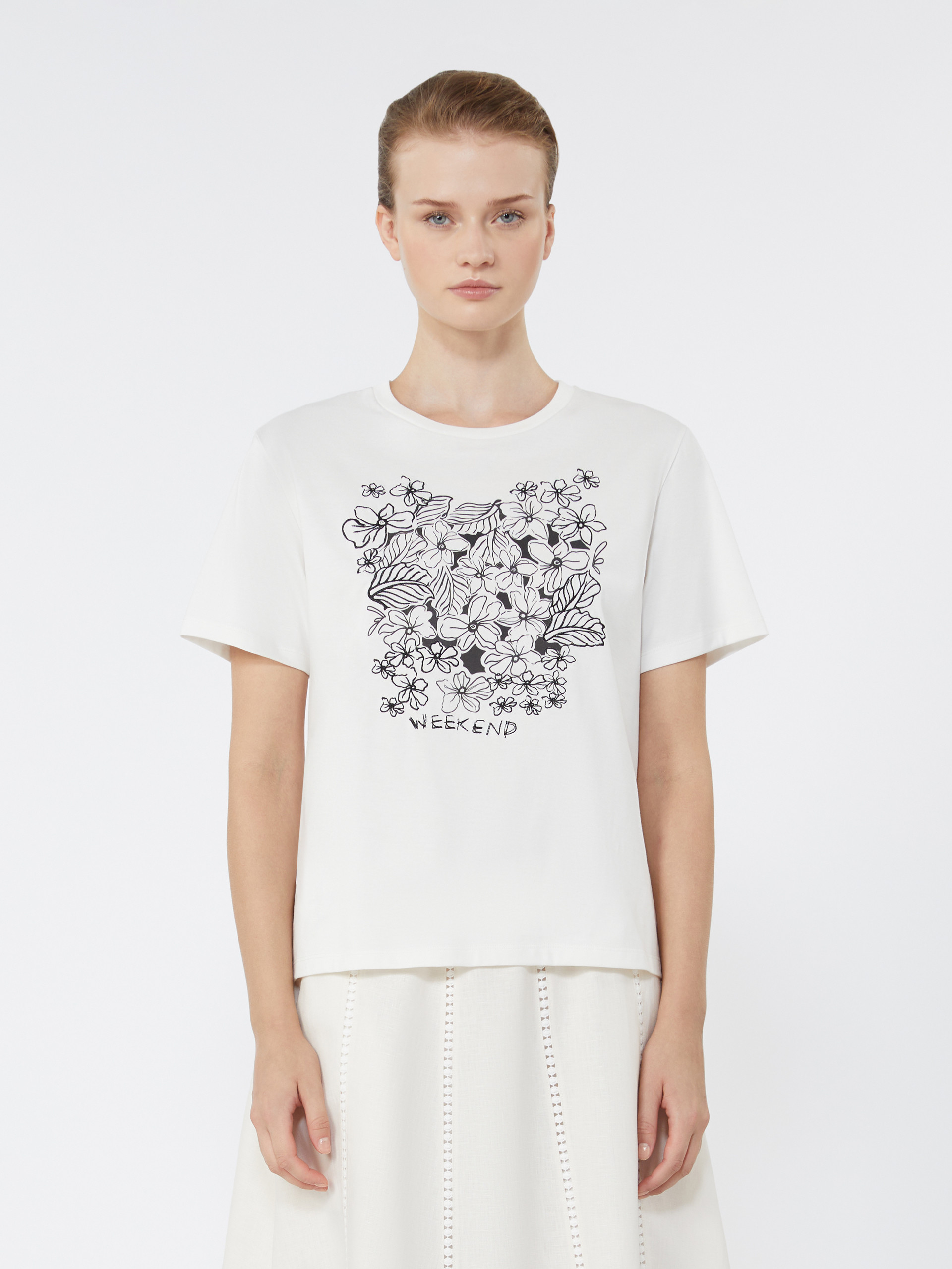 Jersey T-shirt with graphics - Weekend Max Mara - 2